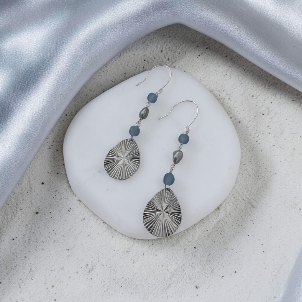 Silver Tide Radiance Earrings