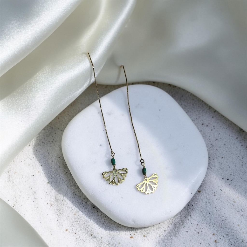 Siren Petal Threader Earrings