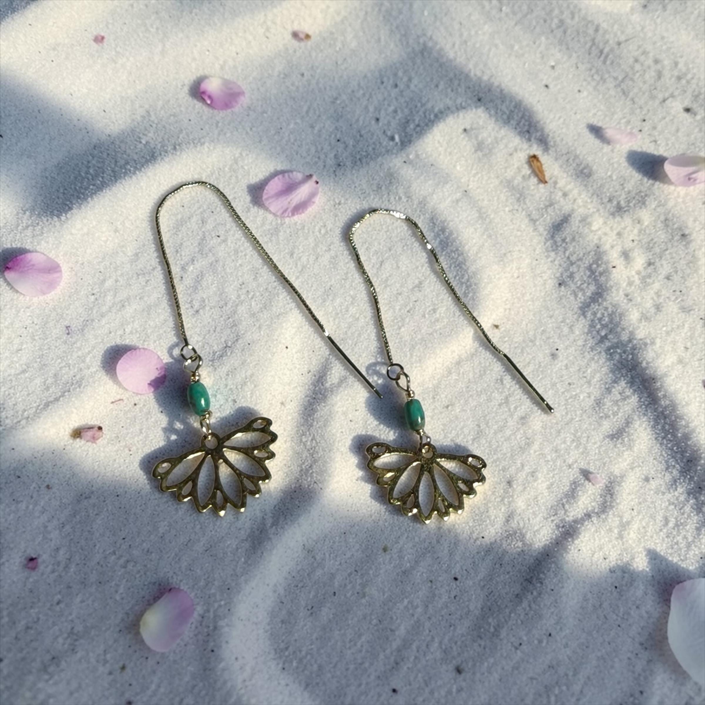 Siren Petal Threader Earrings