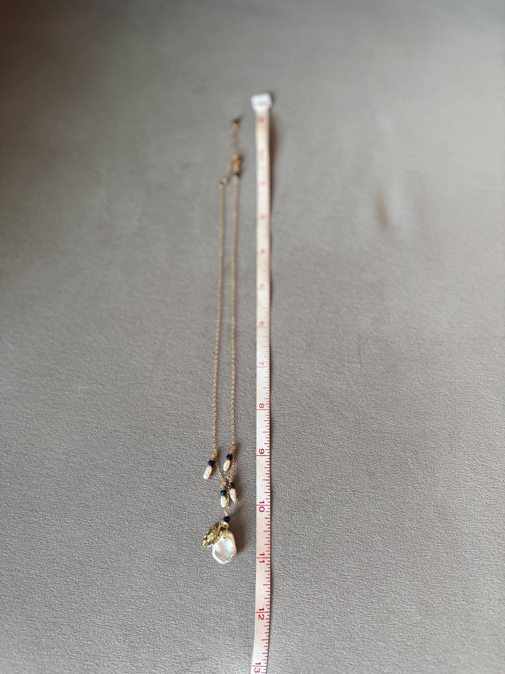 Midnight Saphire Pearl Necklace