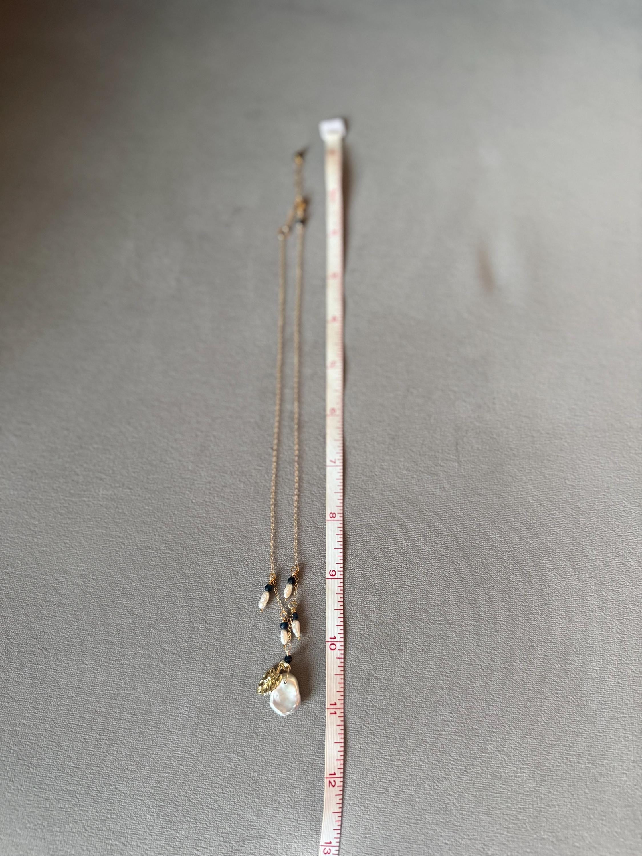 Midnight Saphire Pearl Necklace