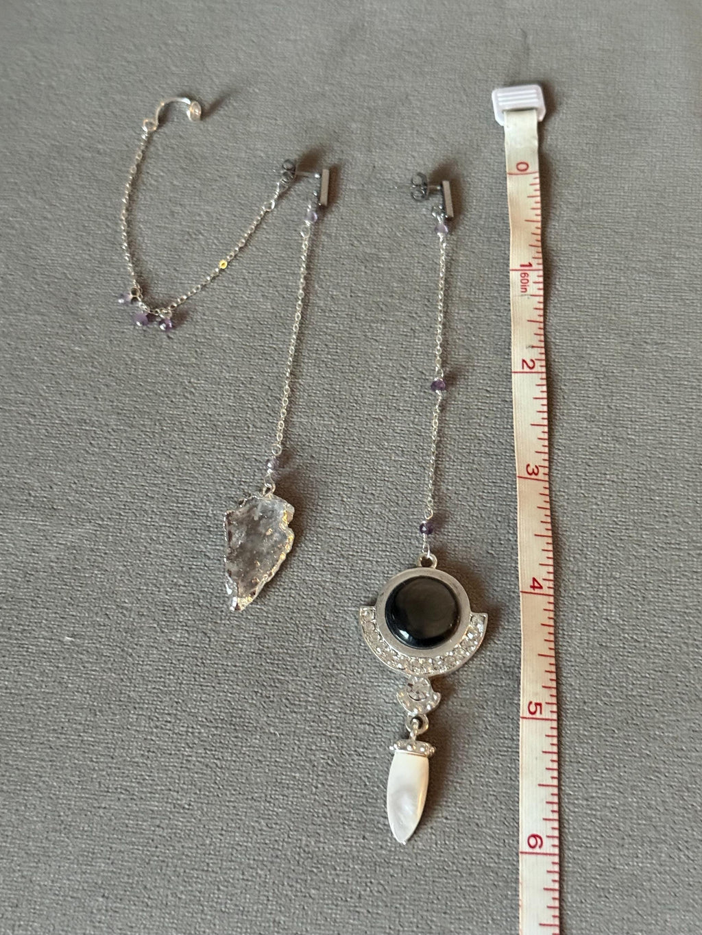 Noir Relic Asymmetry Earrings