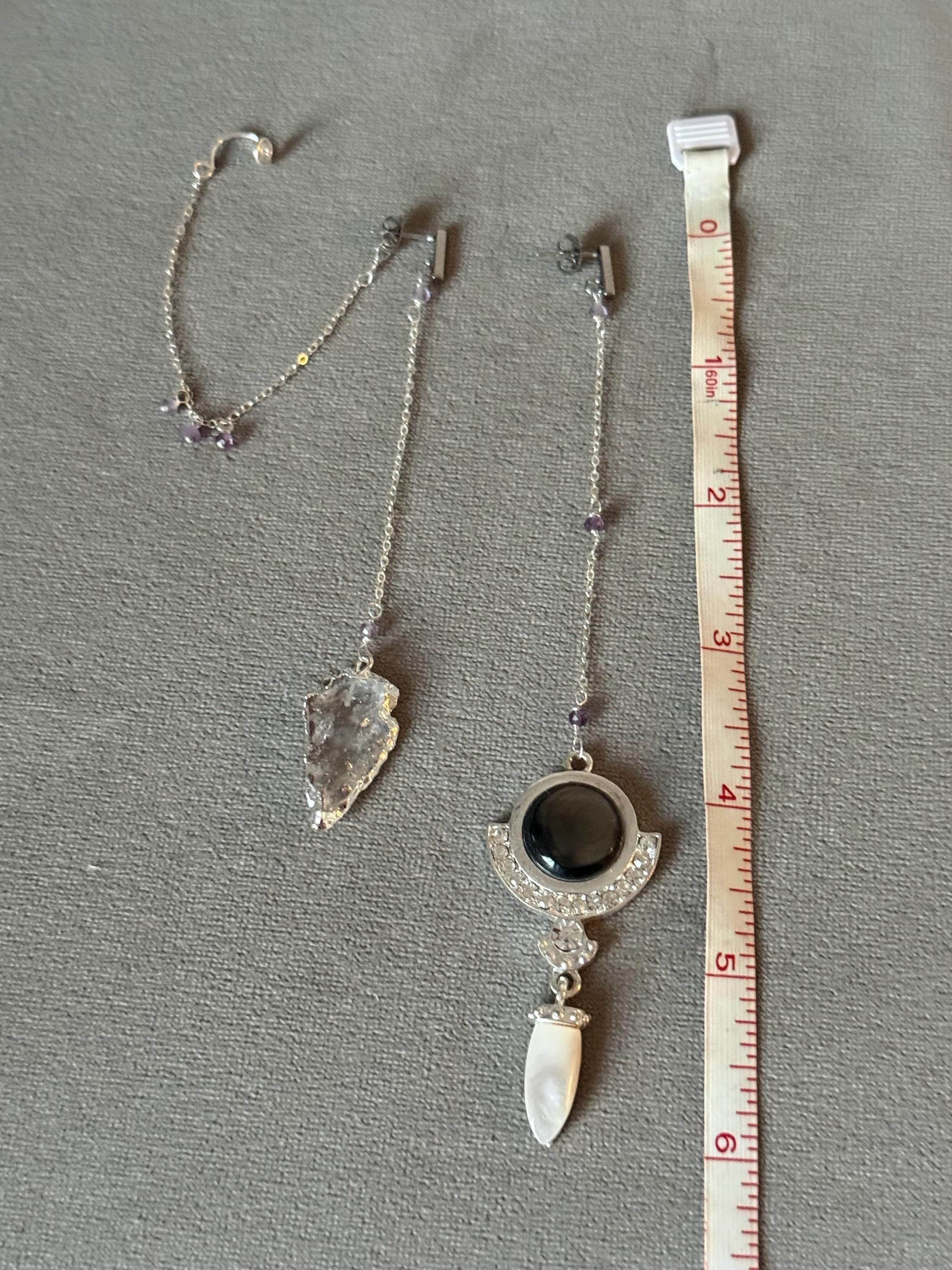 Noir Relic Asymmetry Earrings
