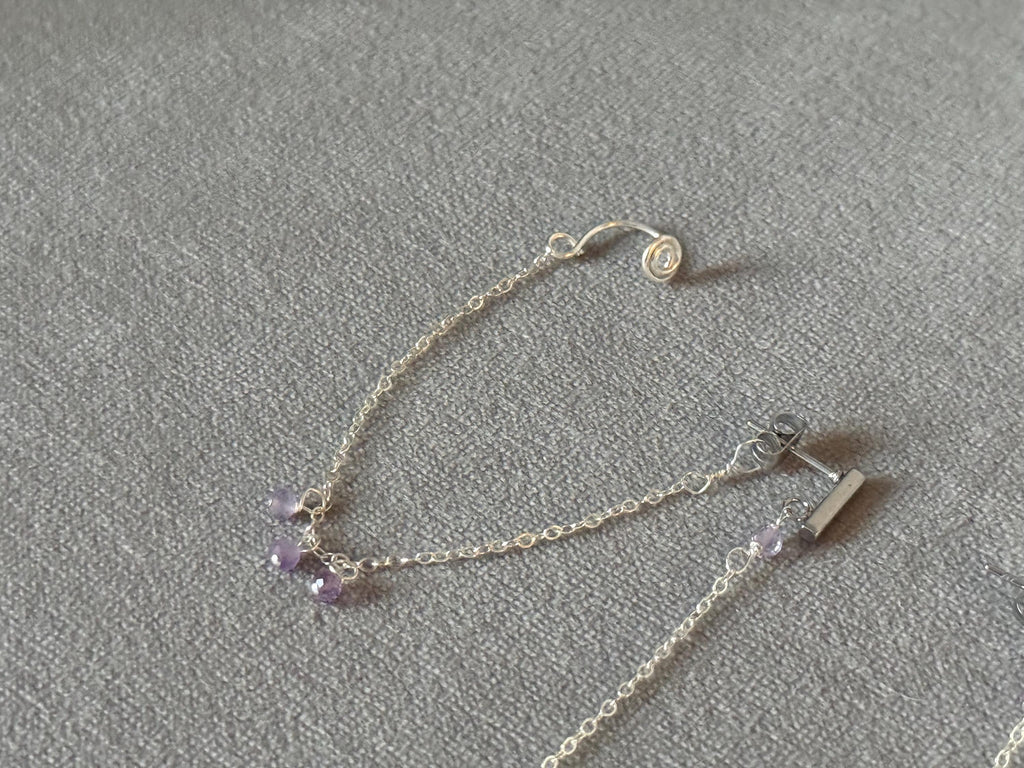 Noir Relic Asymmetry Earrings
