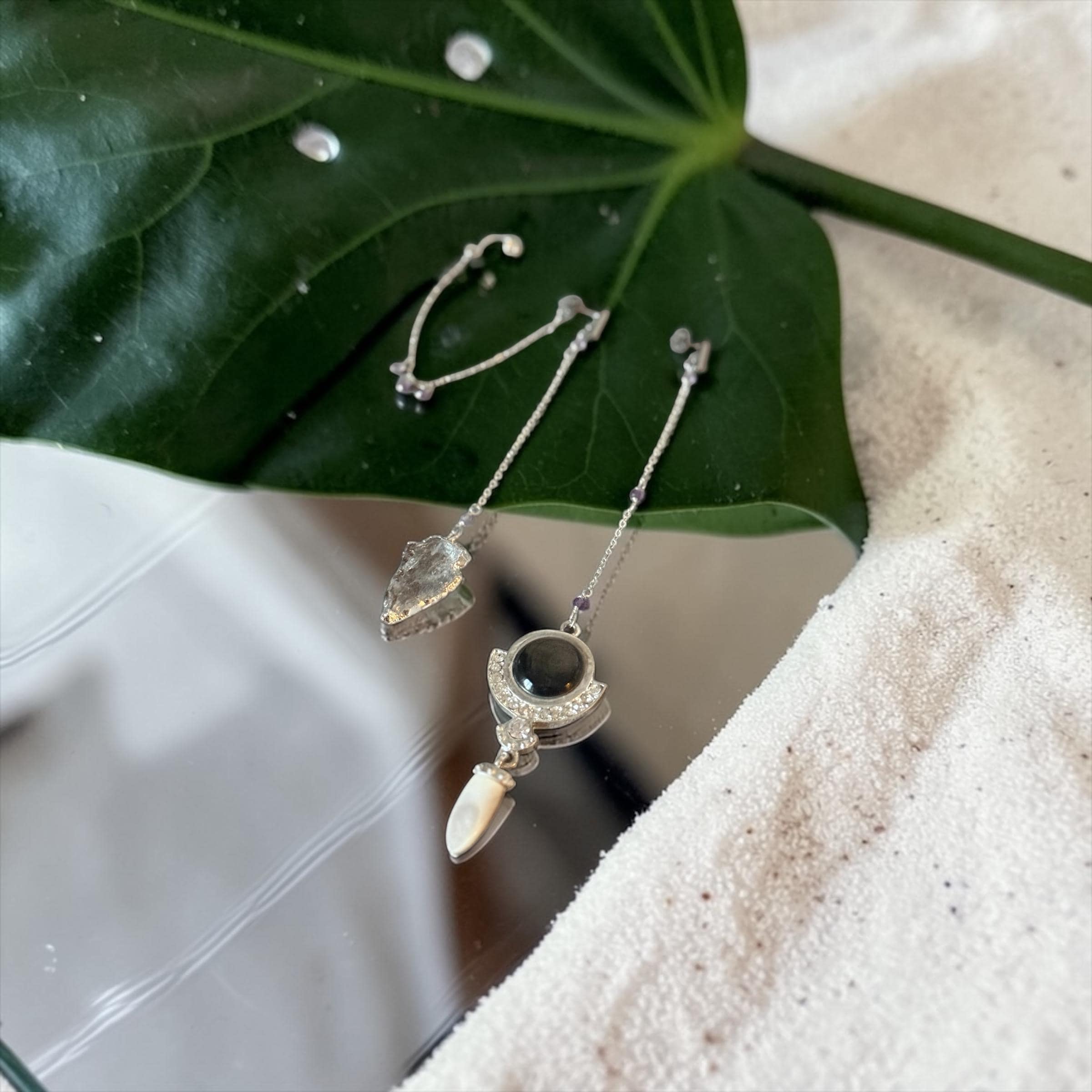 Noir Relic Asymmetry Earrings