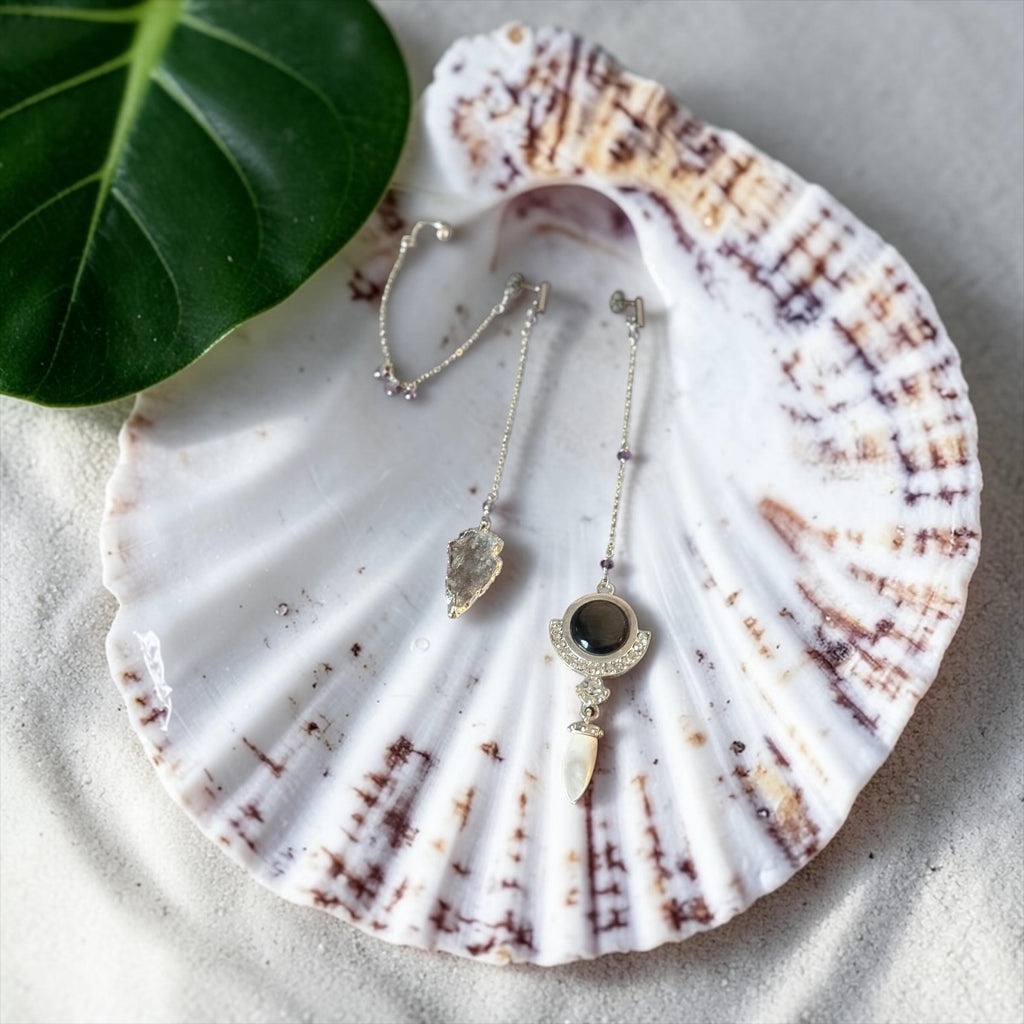 Noir Relic Asymmetry Earrings