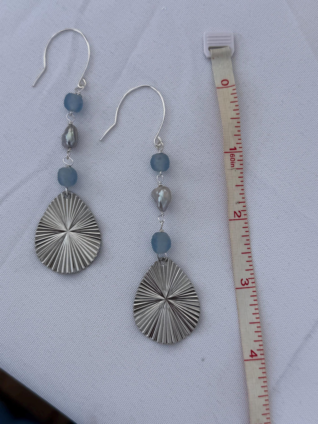 Silver Tide Radiance Earrings