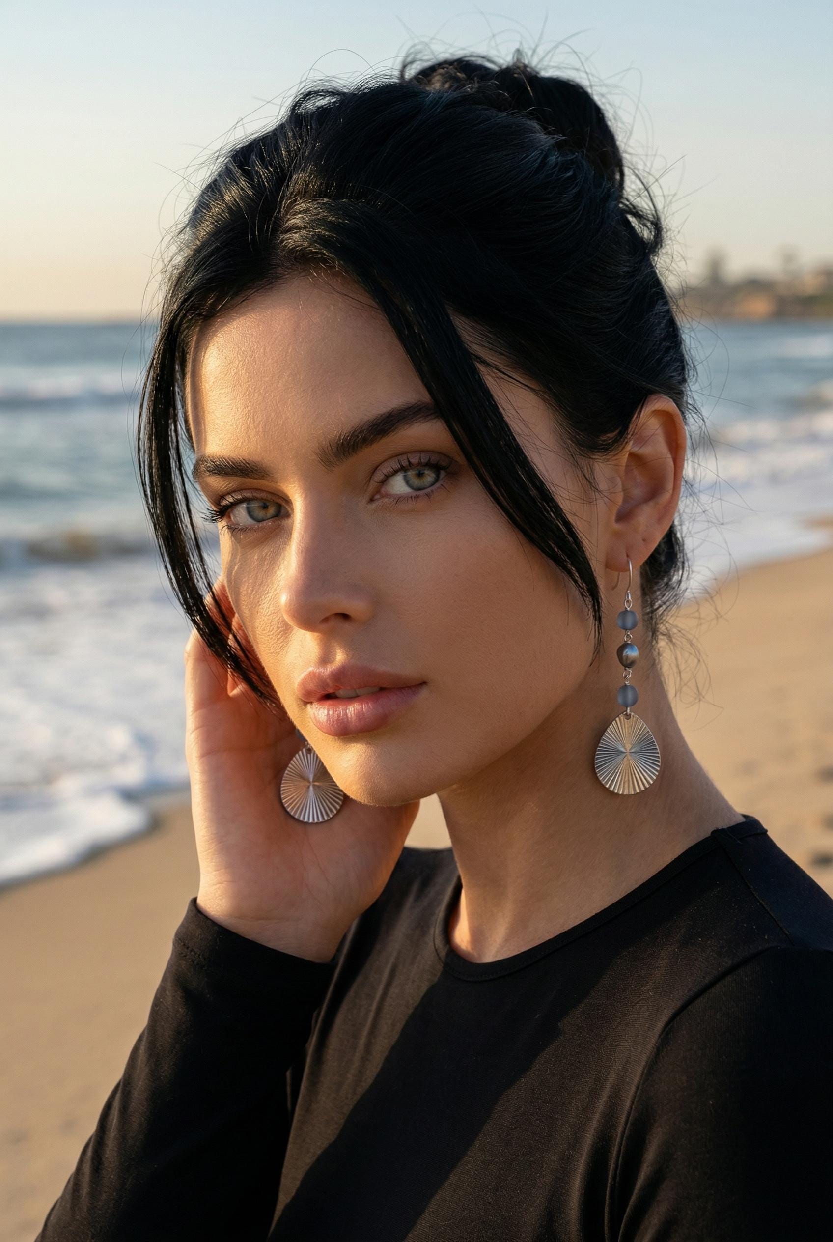 Silver Tide Radiance Earrings