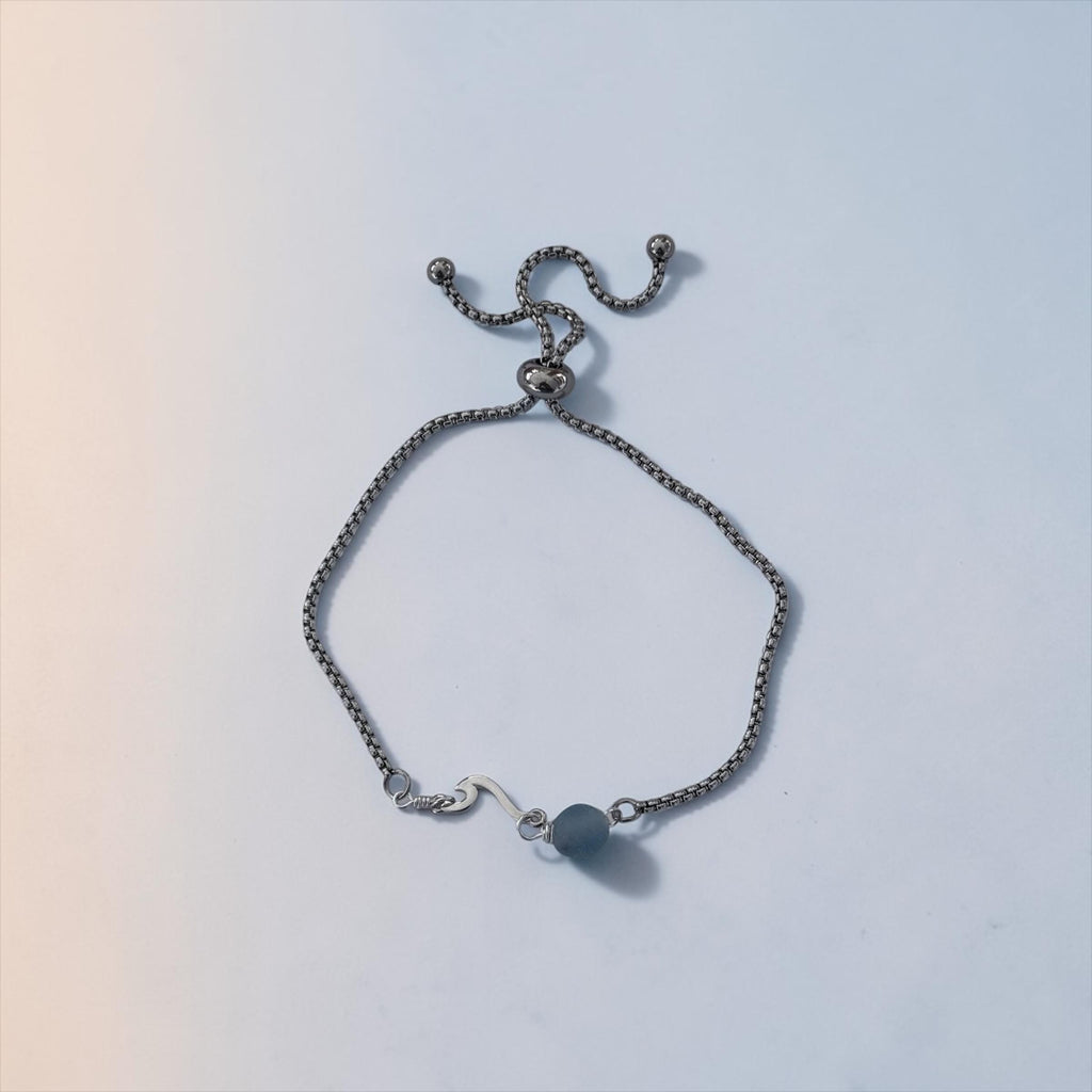 Glacial Tide Slider Bolo Bracelet — Coastal Silver Edition