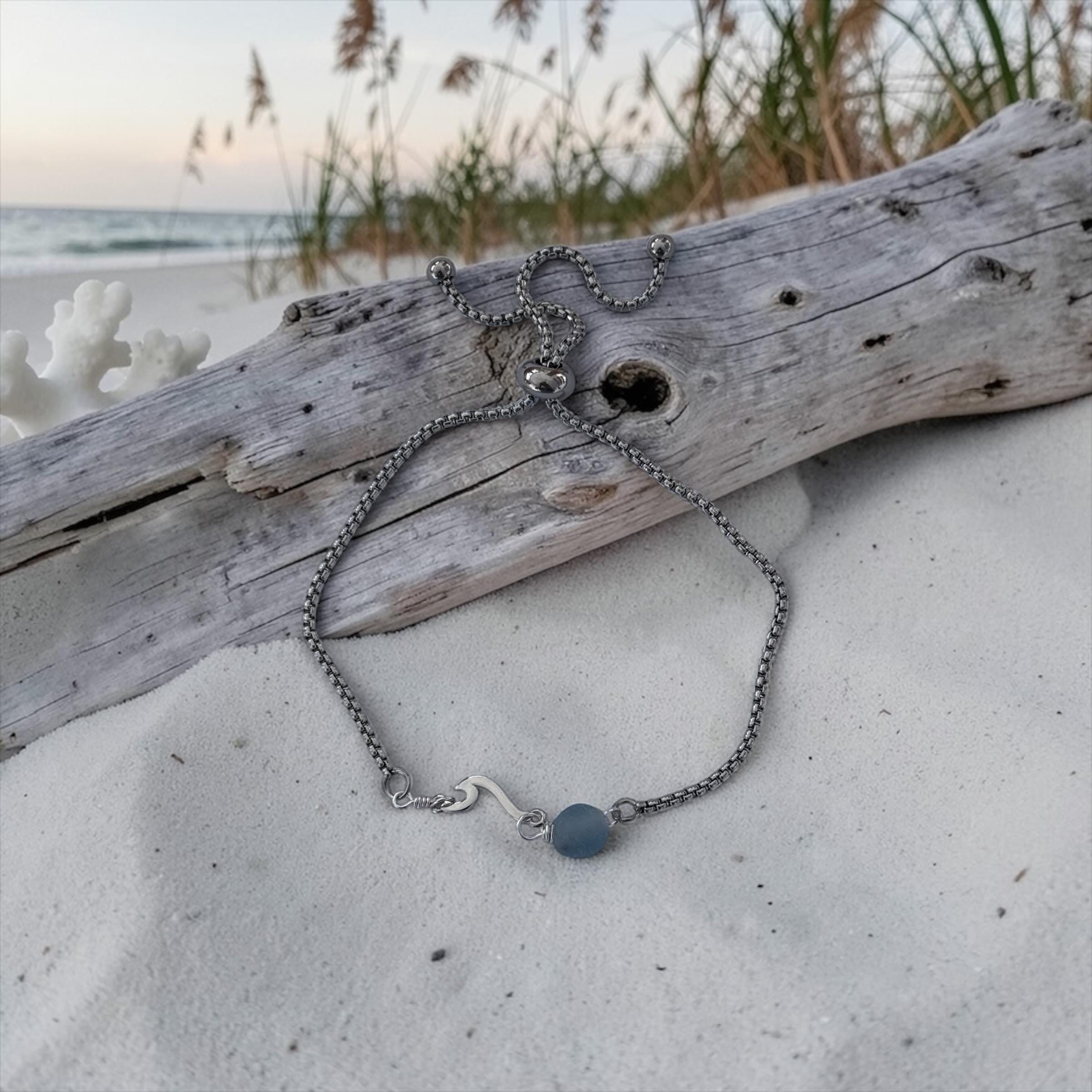 Glacial Tide Slider Bolo Bracelet — Coastal Silver Edition