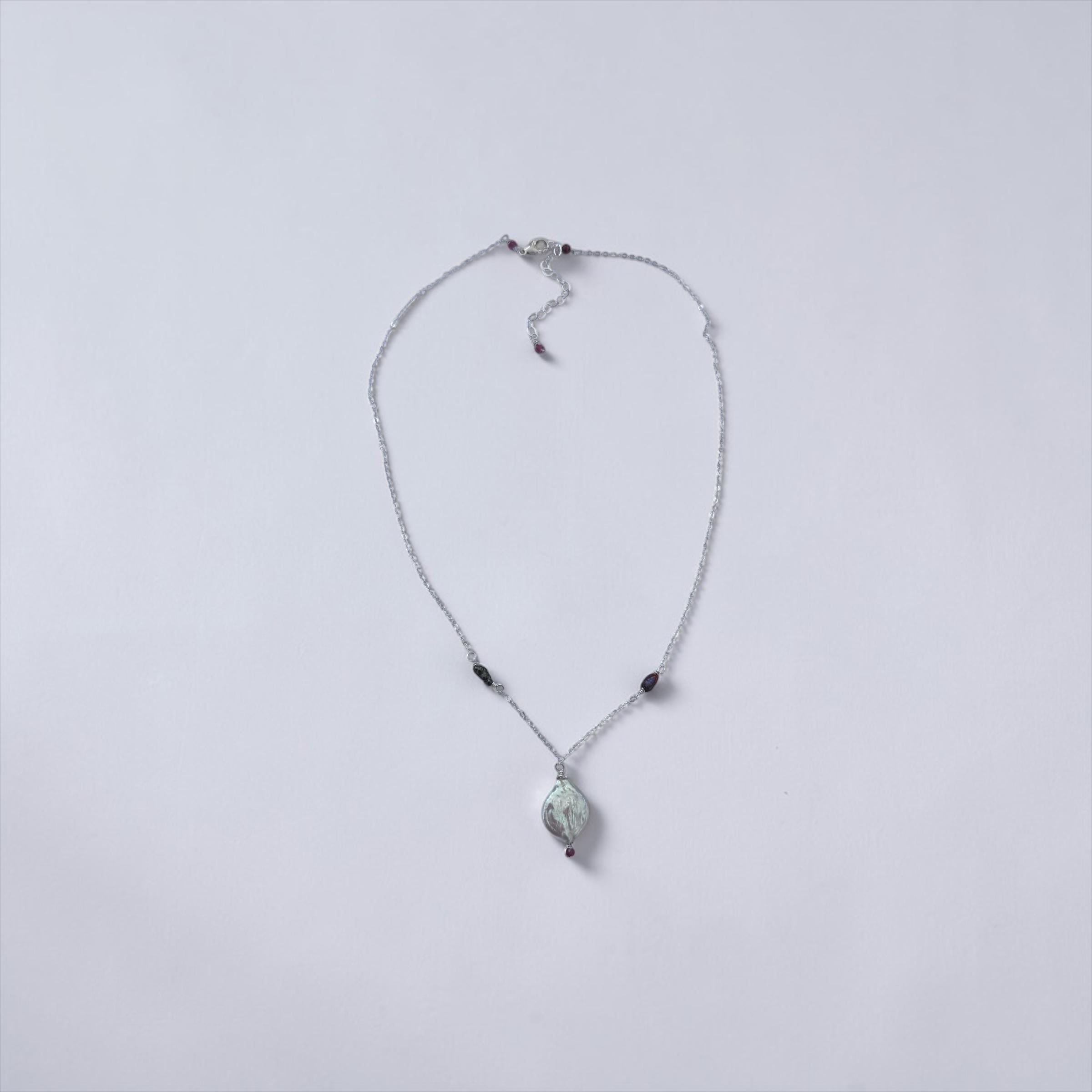 Saltwater Glow Pearl Drop Necklace — Ocean Muse Collection