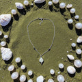 Saltwater Glow Pearl Drop Necklace — Ocean Muse Collection