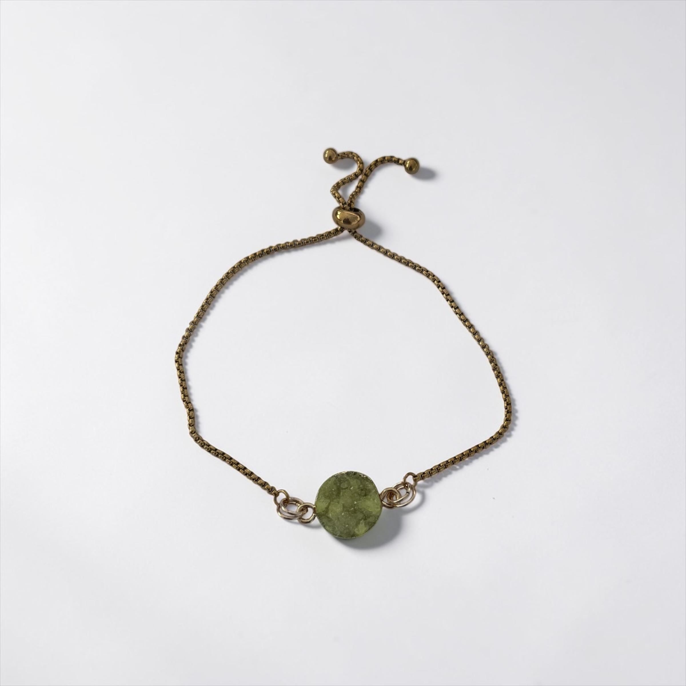 Citrus Tide Druzy Slider Bolo Bracelet — Coastal Crush Collection
