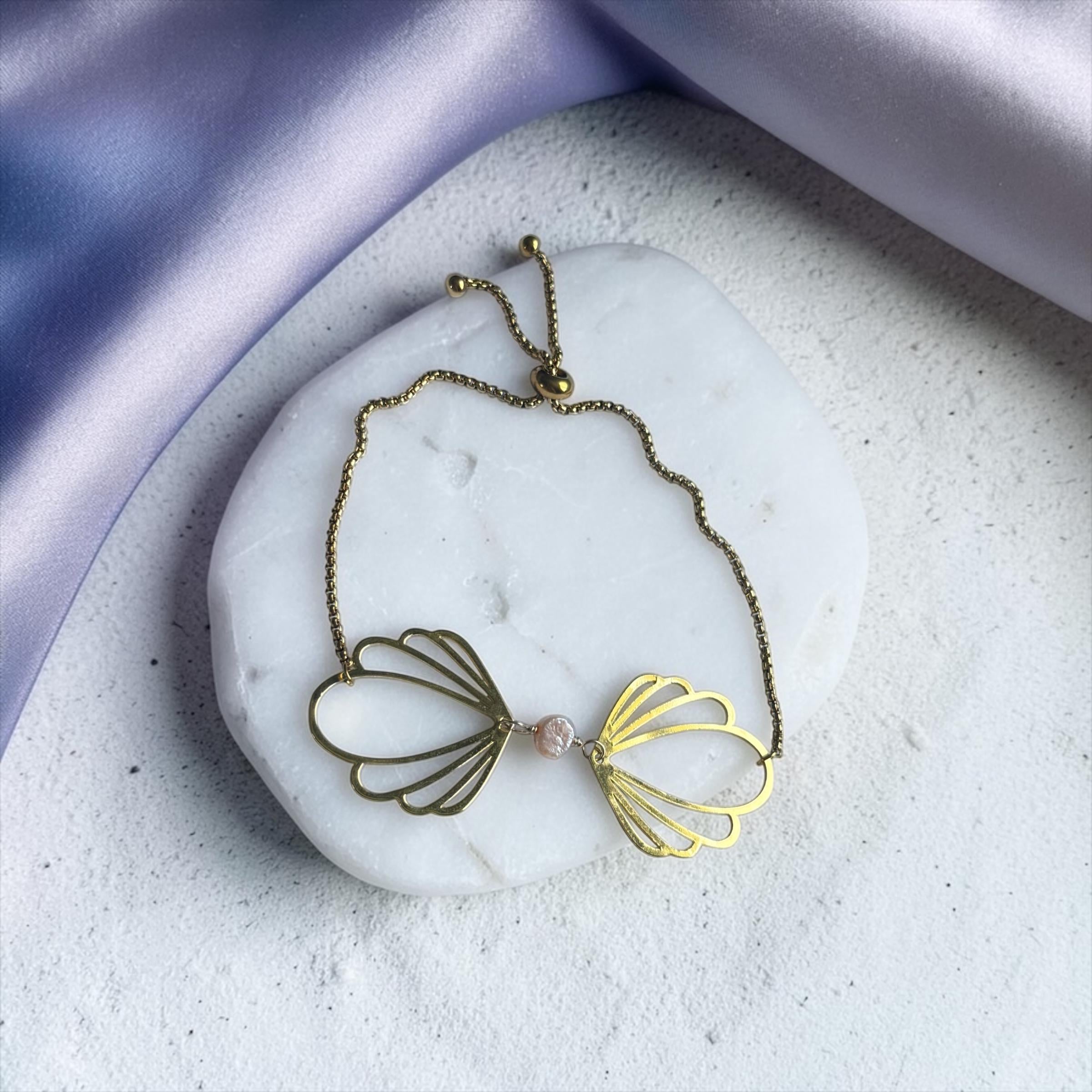 Golden Wings Bolo Bracelet