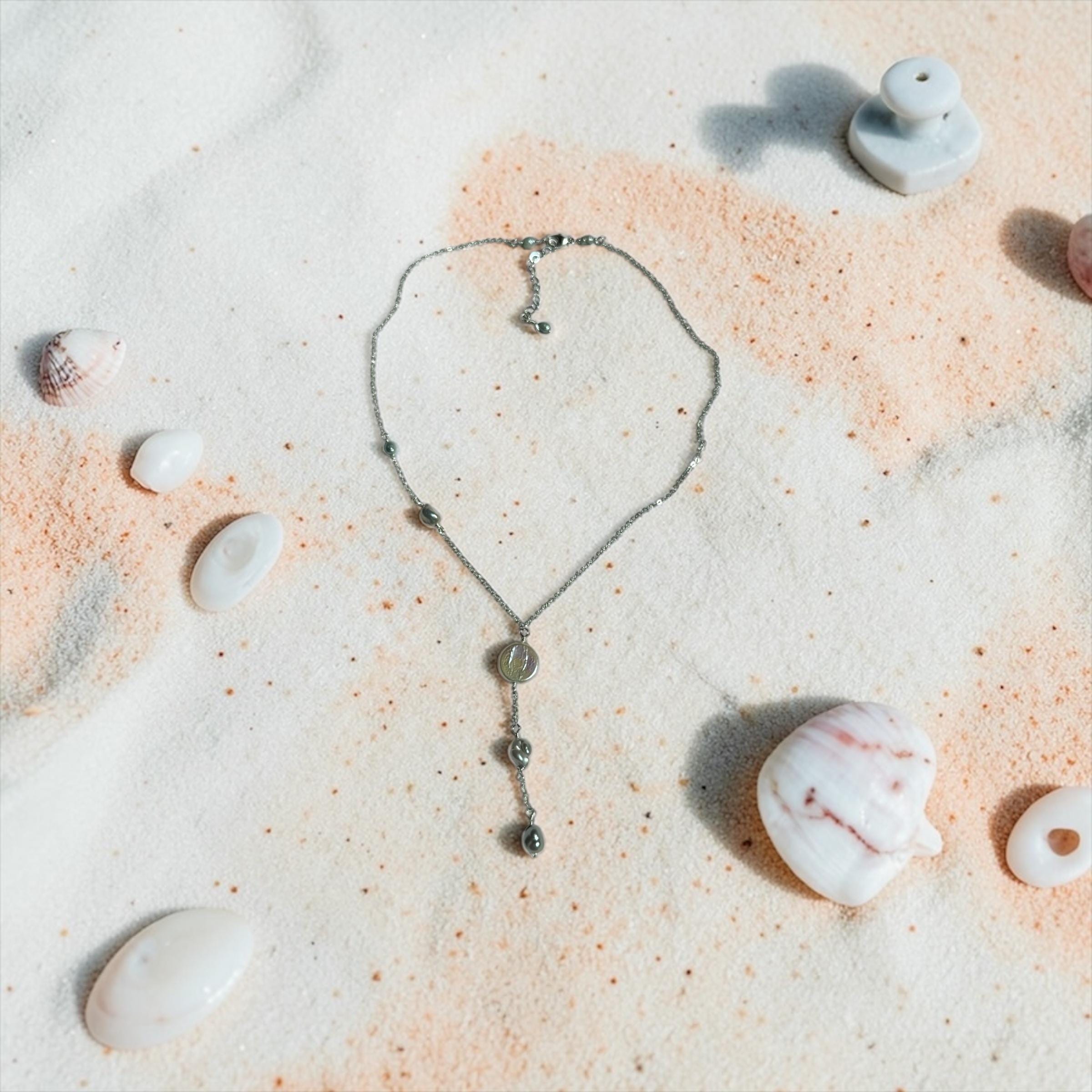 Shoreline Siren Pearl Drop Necklace