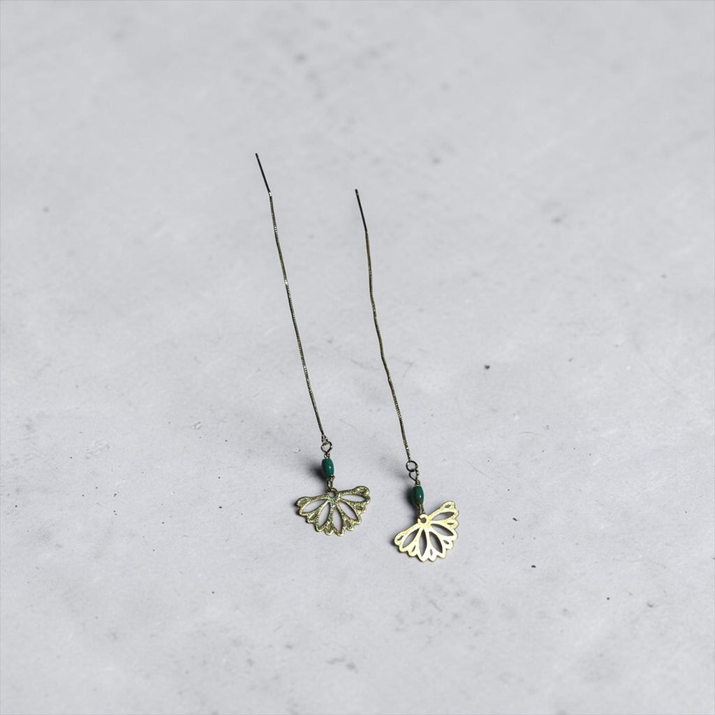 Siren Petal Threader Earrings