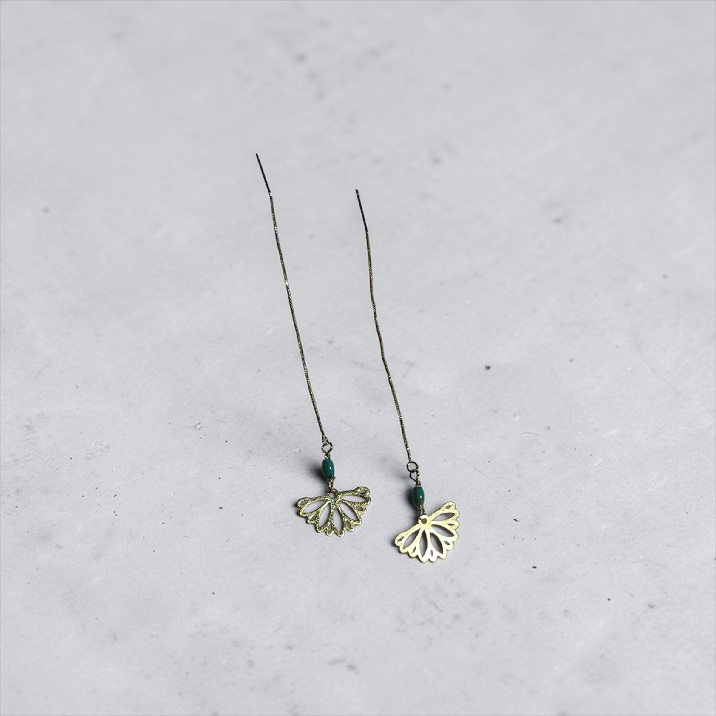 Siren Petal Threader Earrings
