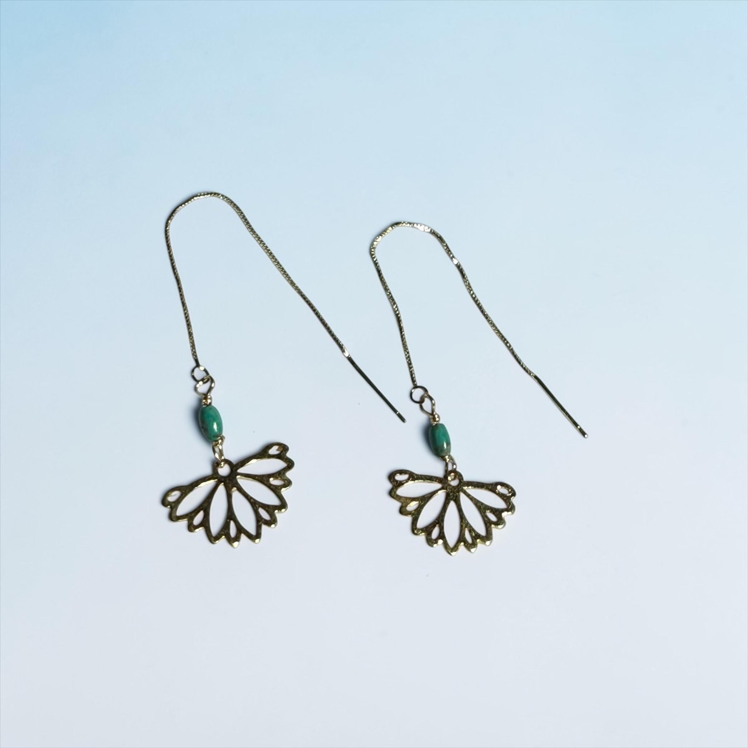 Siren Petal Threader Earrings