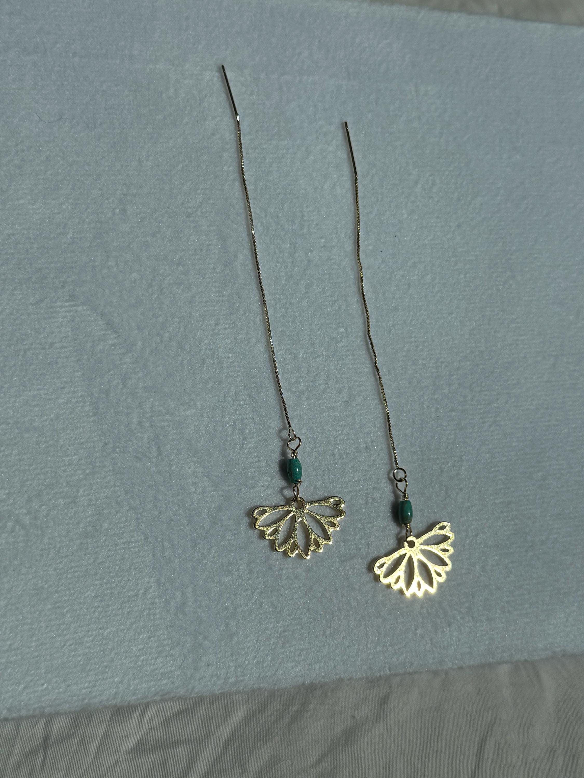 Siren Petal Threader Earrings