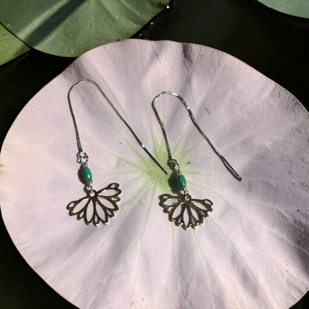 Siren Petal Threader Earrings