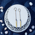 Midnight Blade Drop Earrings