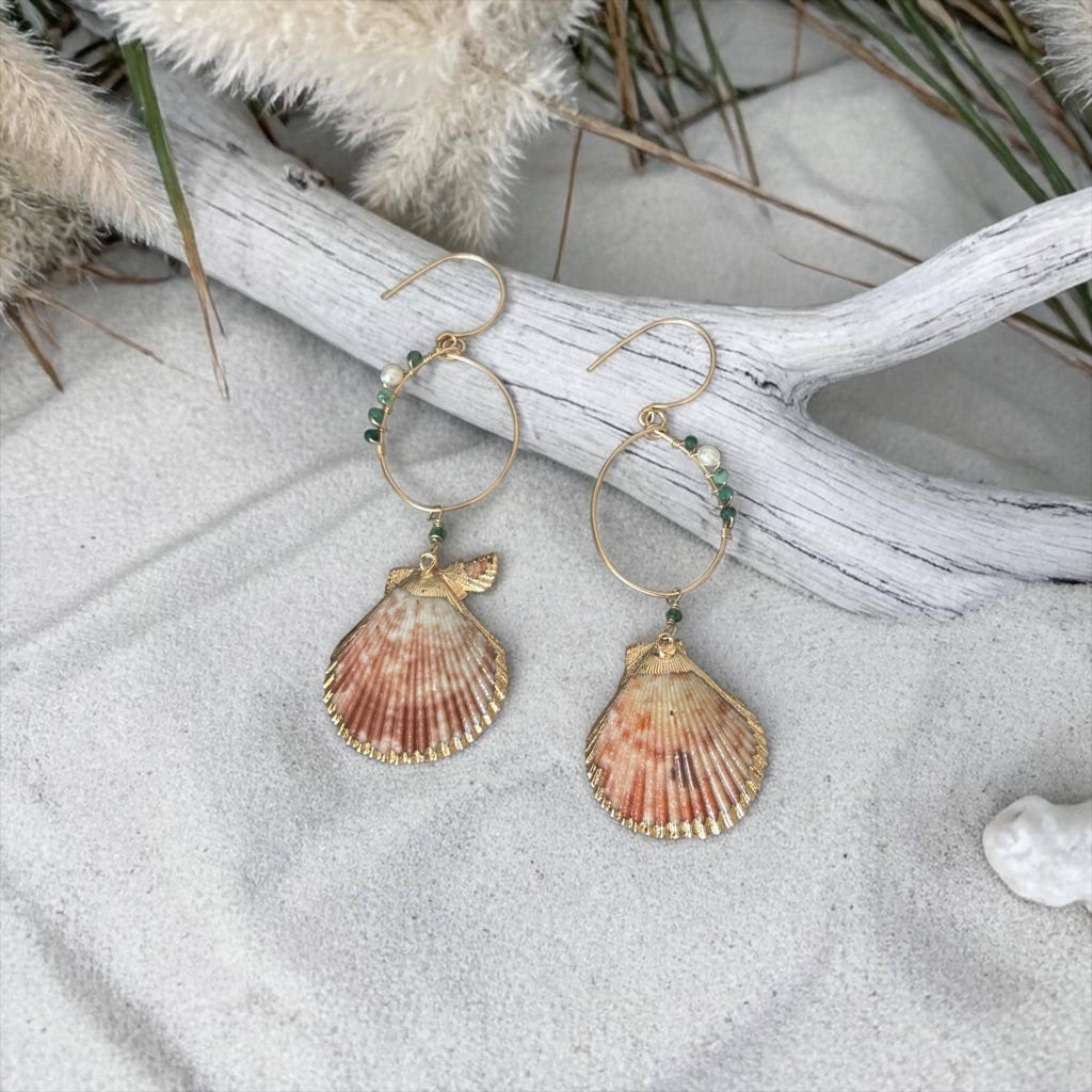 Tidebound Siren Hoop Earrings