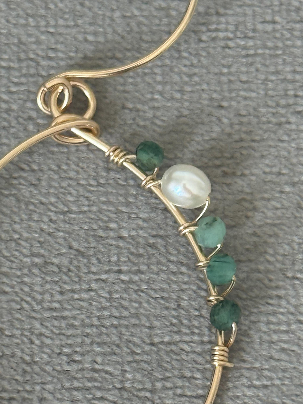 Tidebound Siren Hoop Earrings
