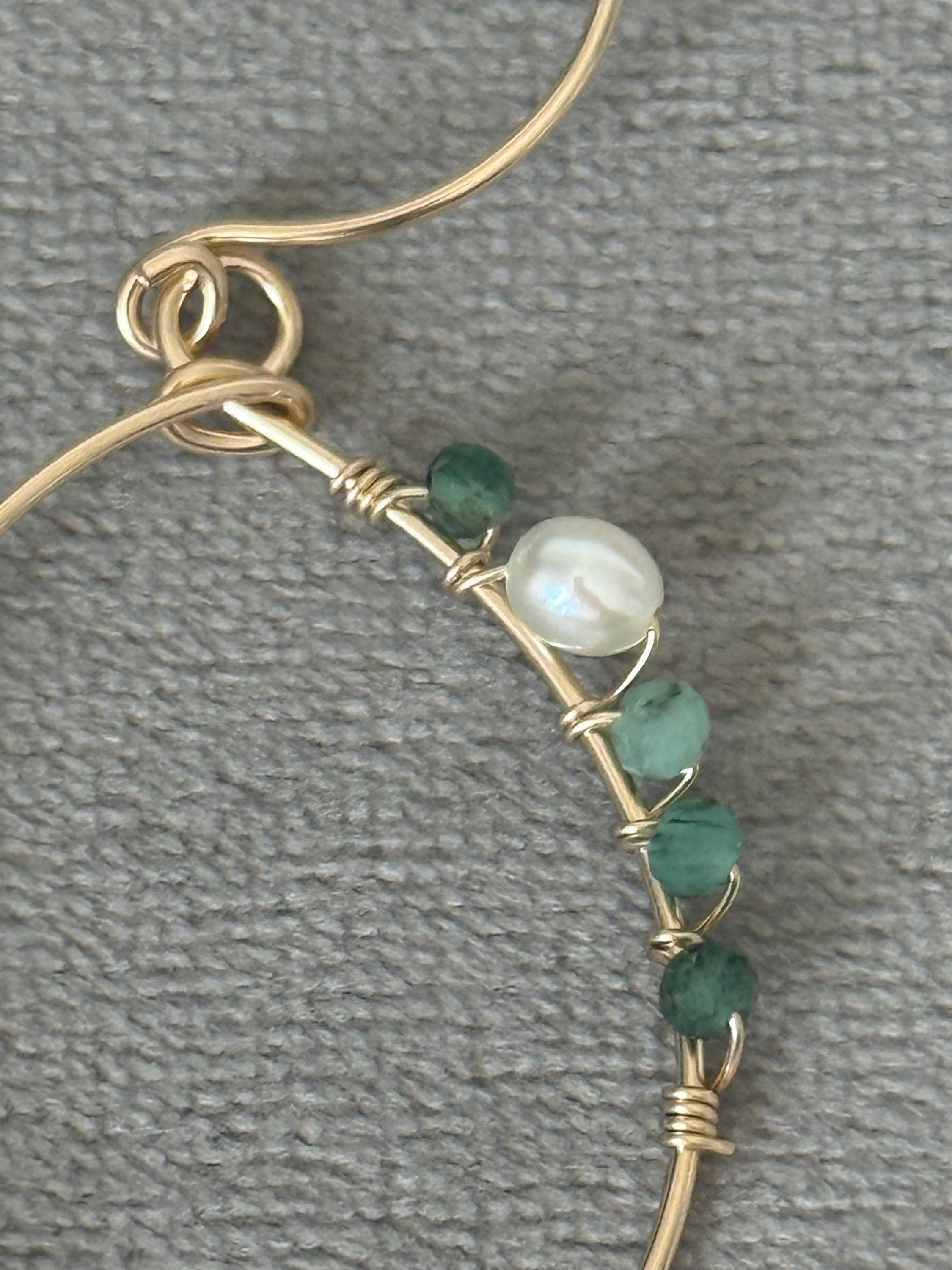 Tidebound Siren Hoop Earrings