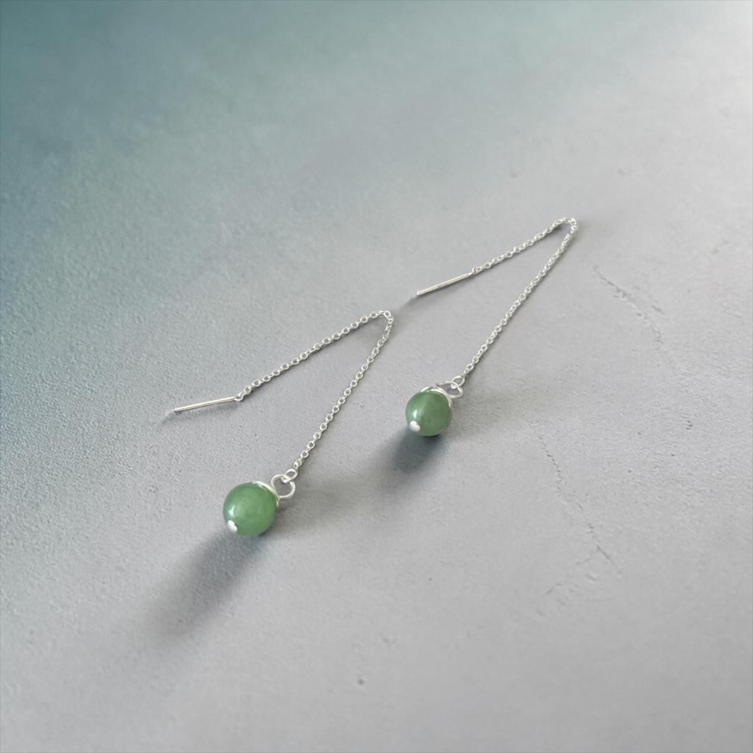 Verdé Drop Threaders Earrings