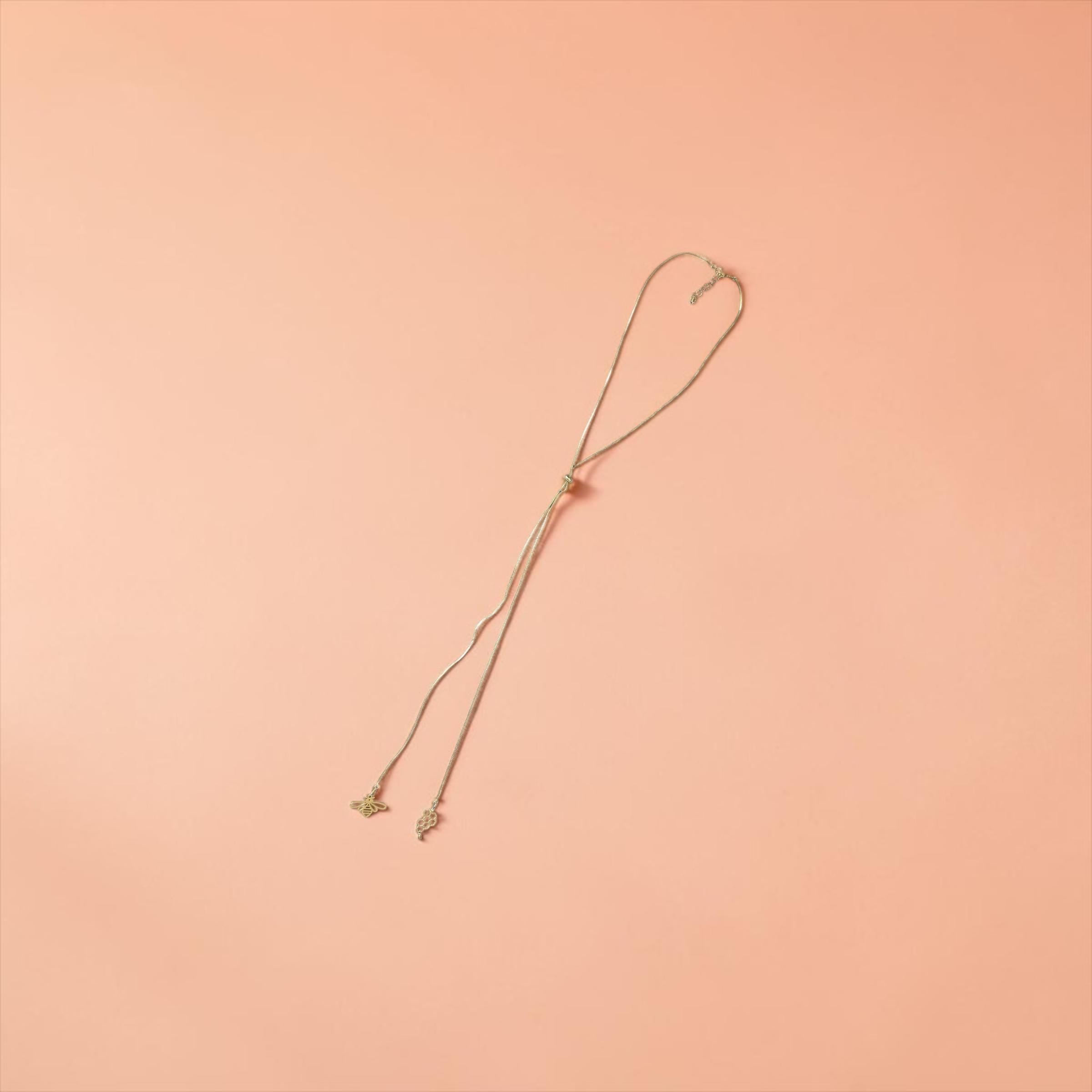 Queen’s Nectar Lariat Slider Necklace