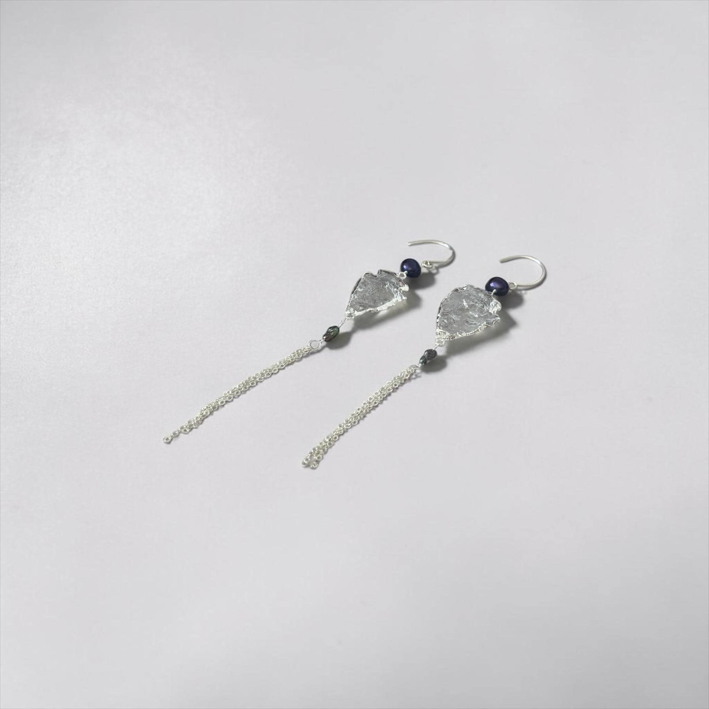 Siren Shard Tassel Earrings