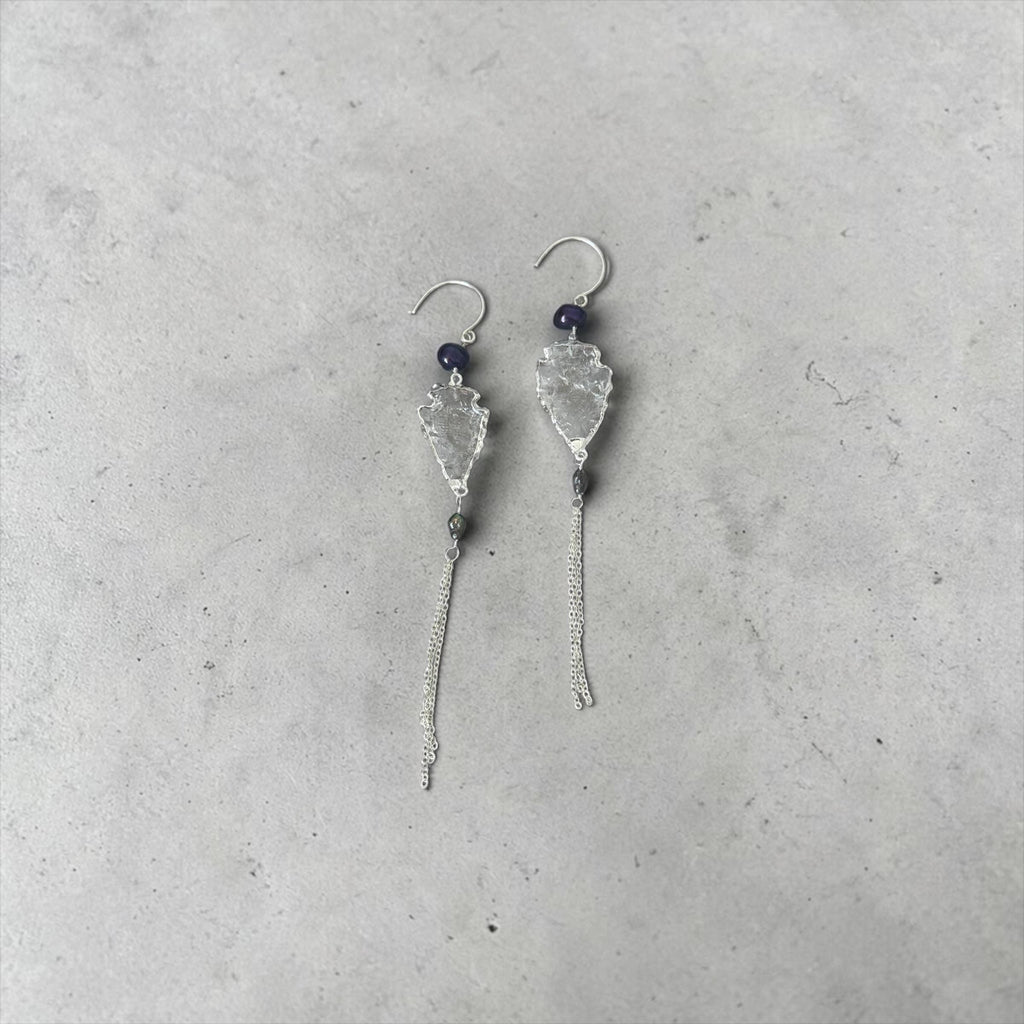 Siren Shard Tassel Earrings