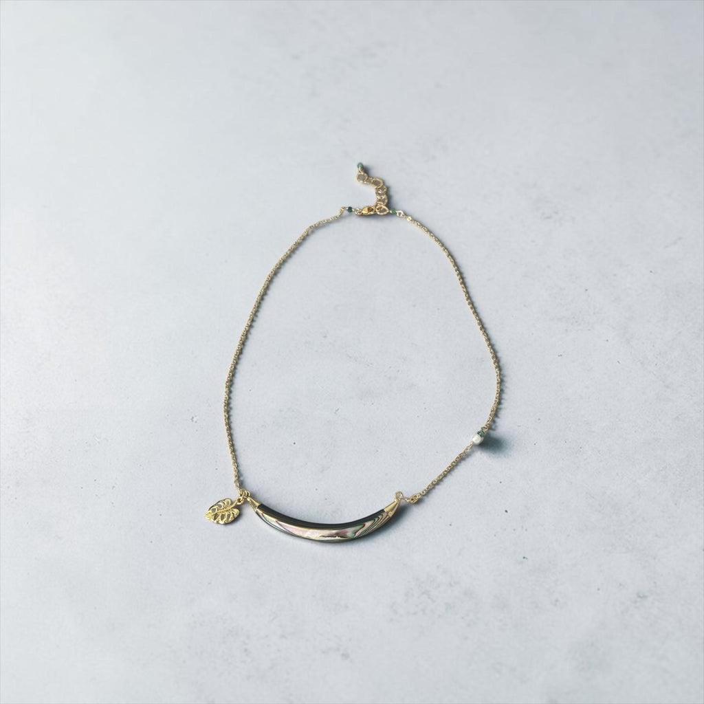 Siren Arc Abalone Necklace
