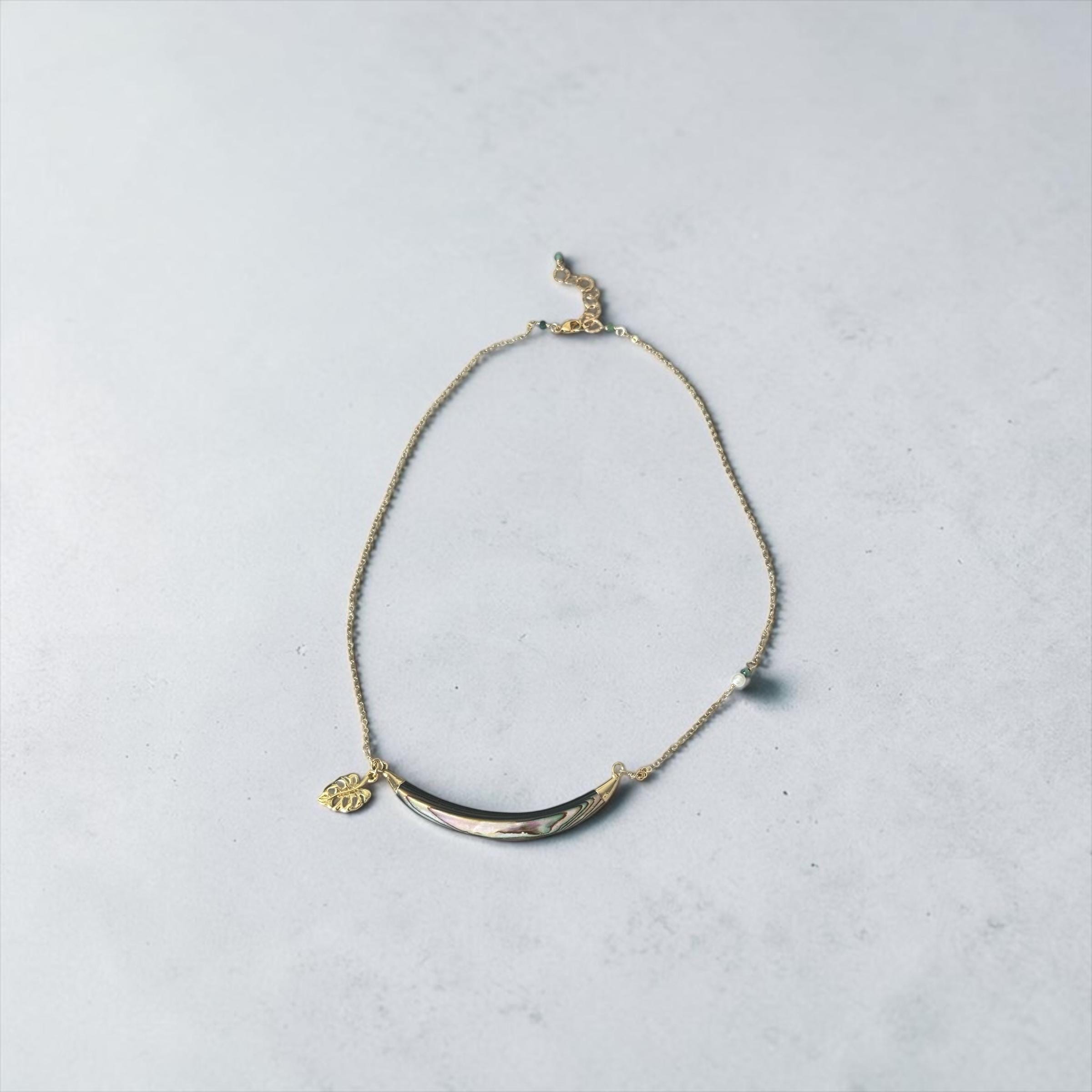 Siren Arc Abalone Necklace