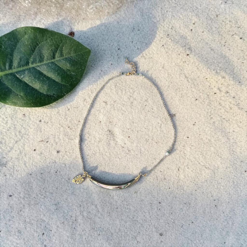 Siren Arc Abalone Necklace