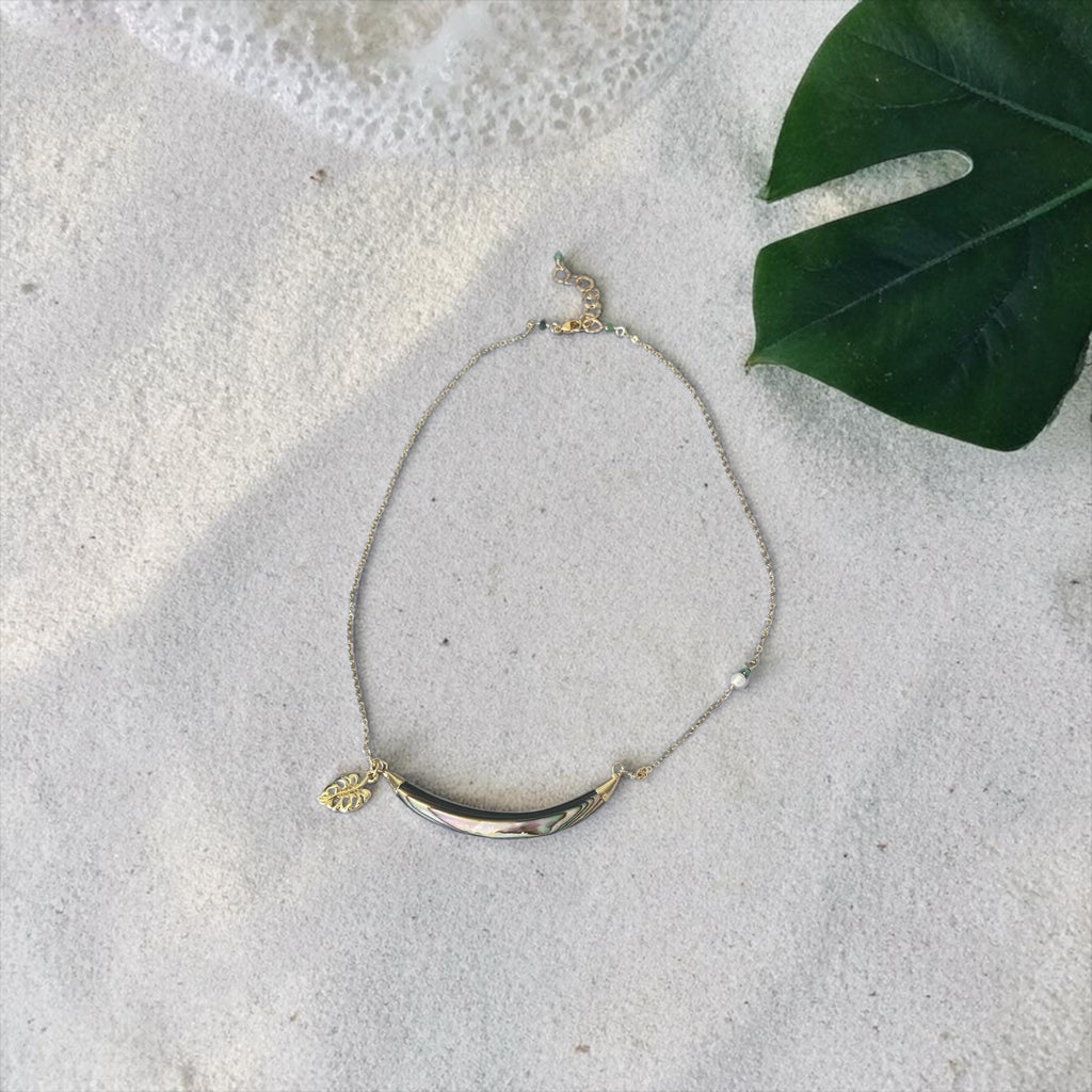 Siren Arc Abalone Necklace