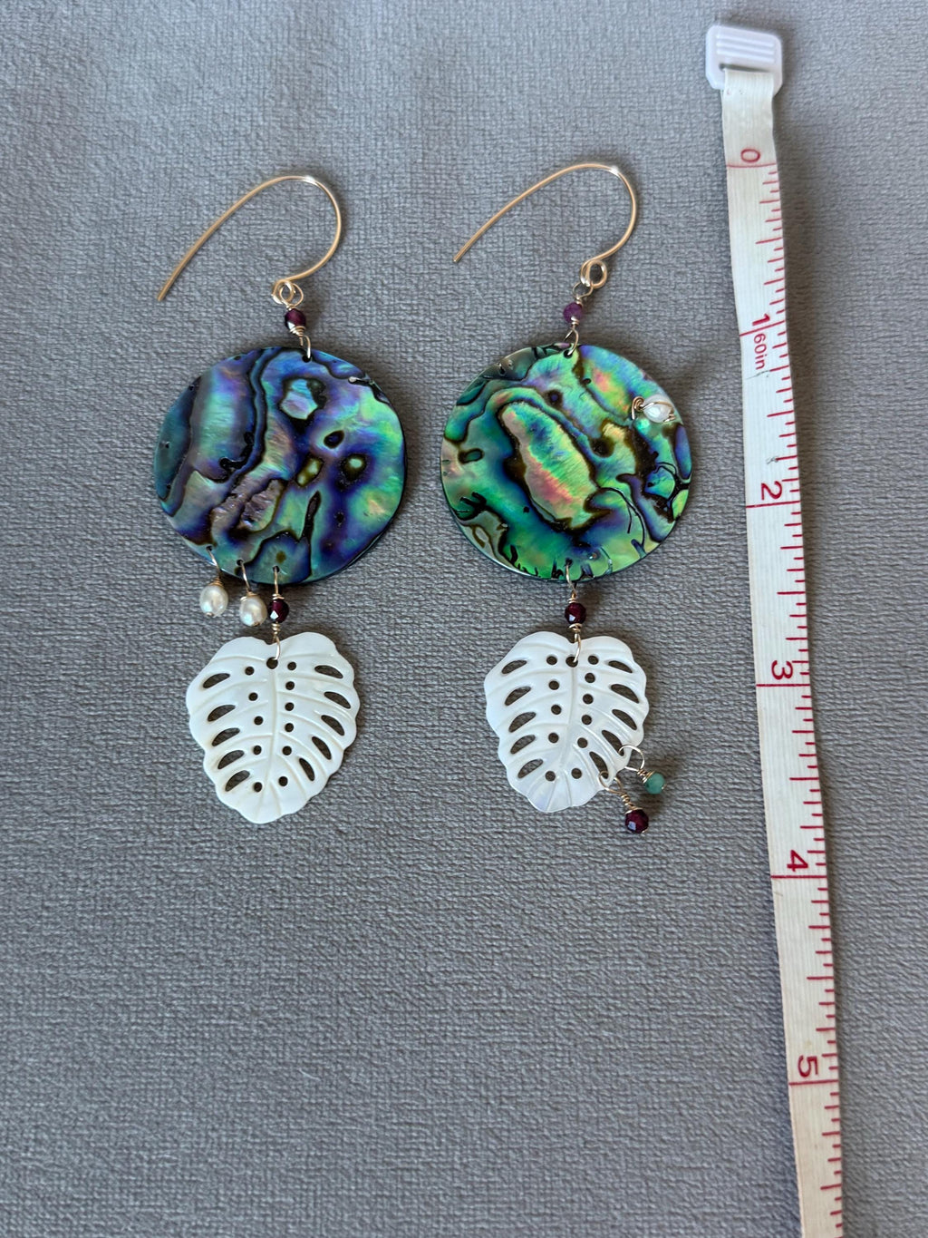 Iridescent Tide Statement Drop Earrings
