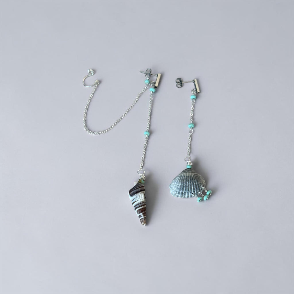 Tidal Muse Chain Drop Earrings