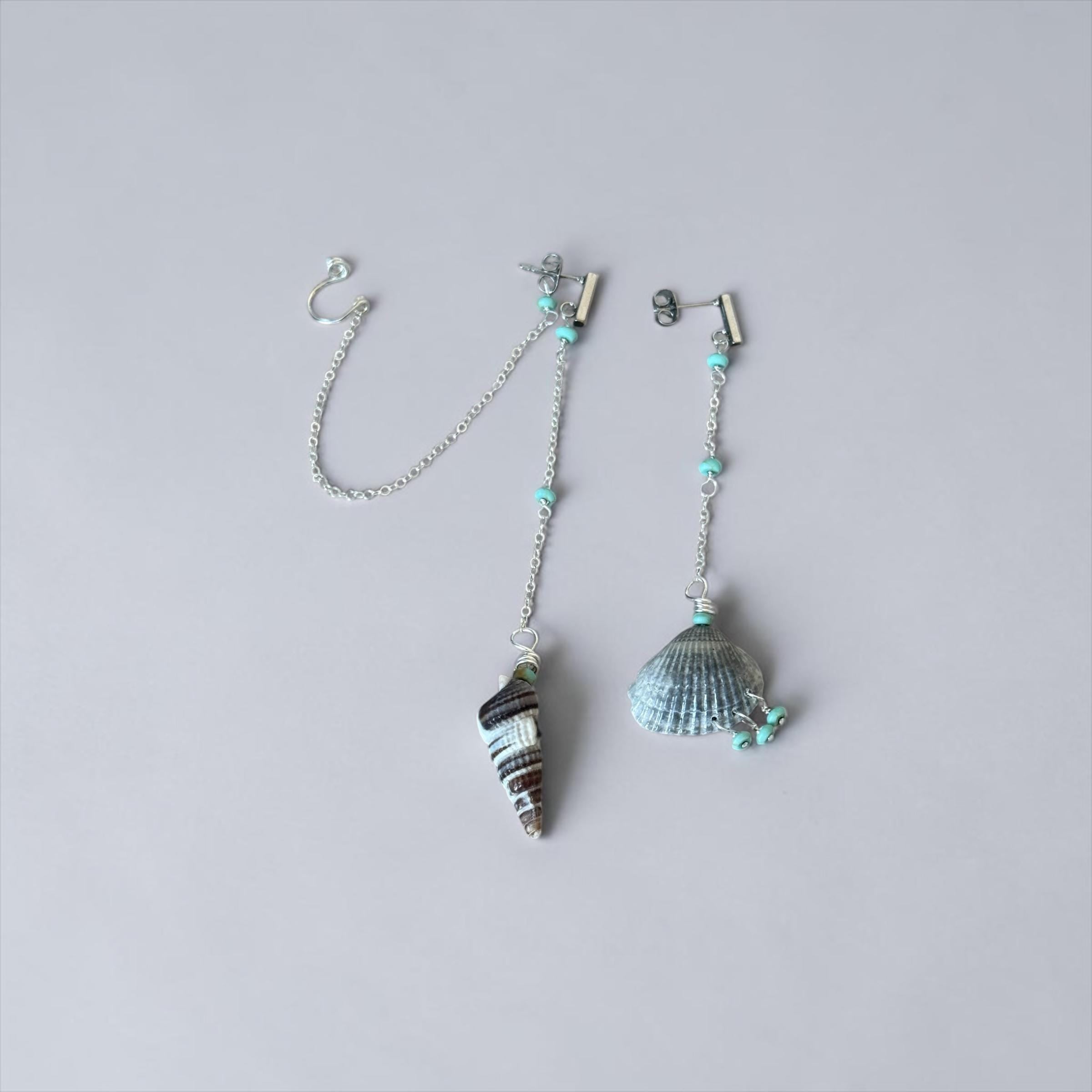 Tidal Muse Chain Drop Earrings