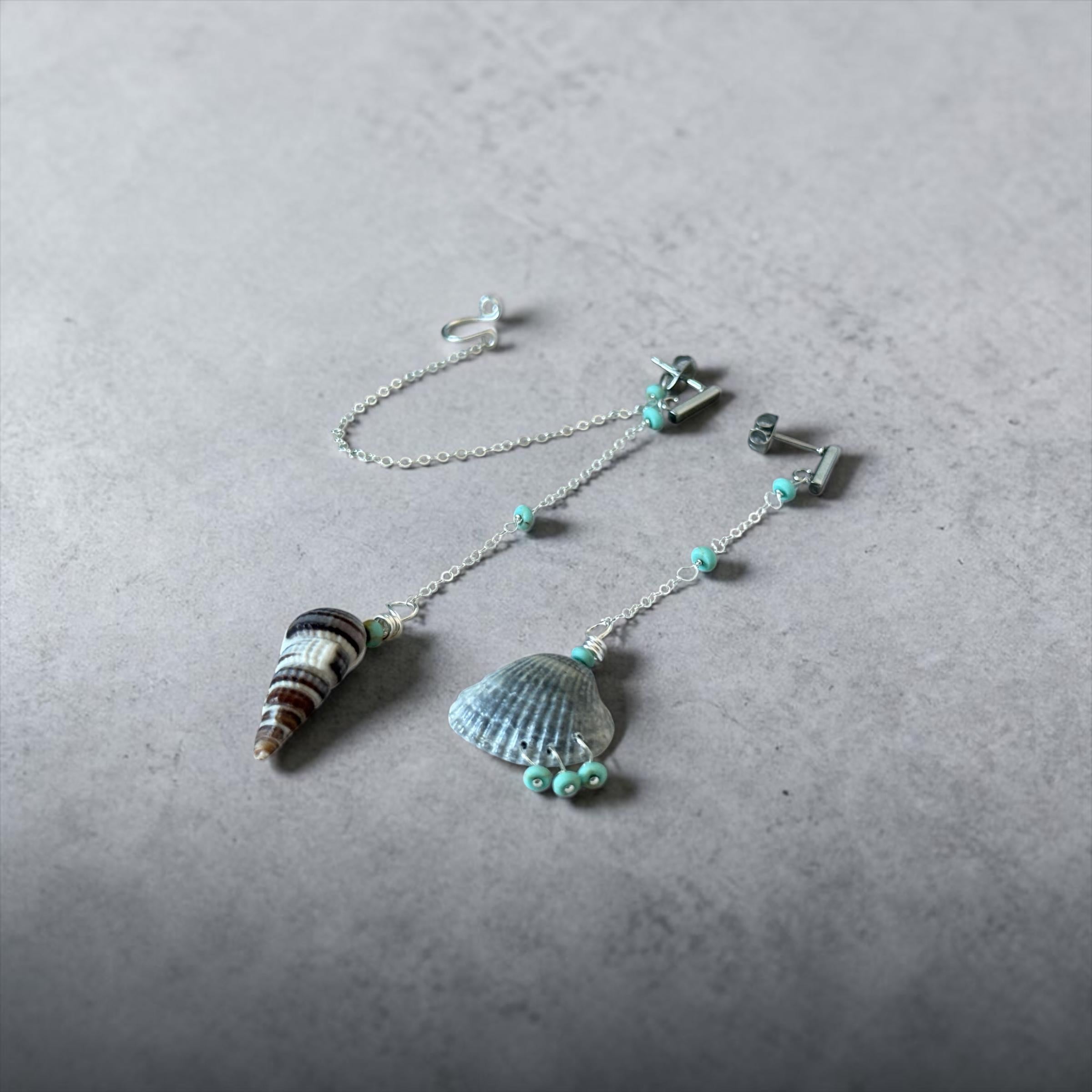Tidal Muse Chain Drop Earrings