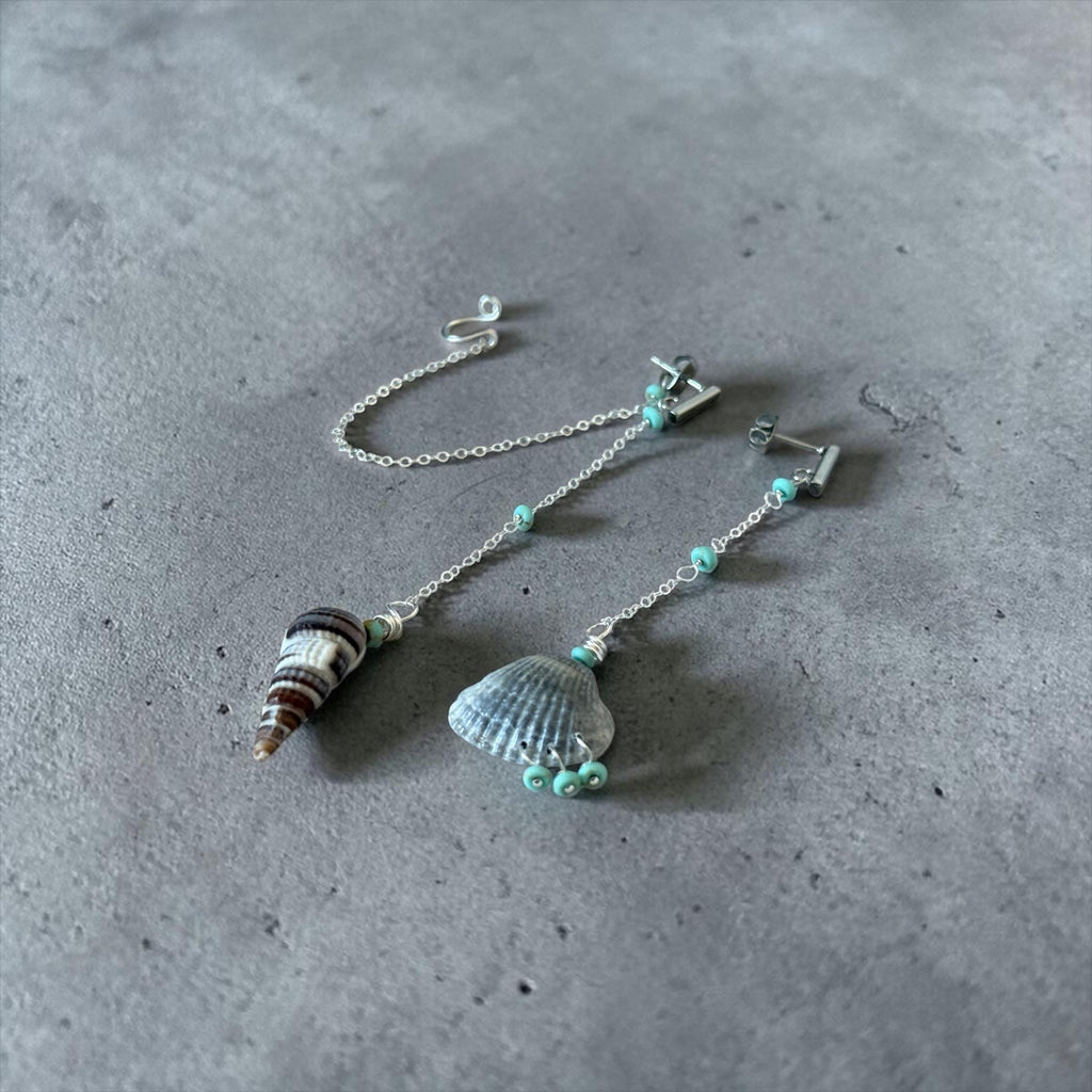 Tidal Muse Chain Drop Earrings