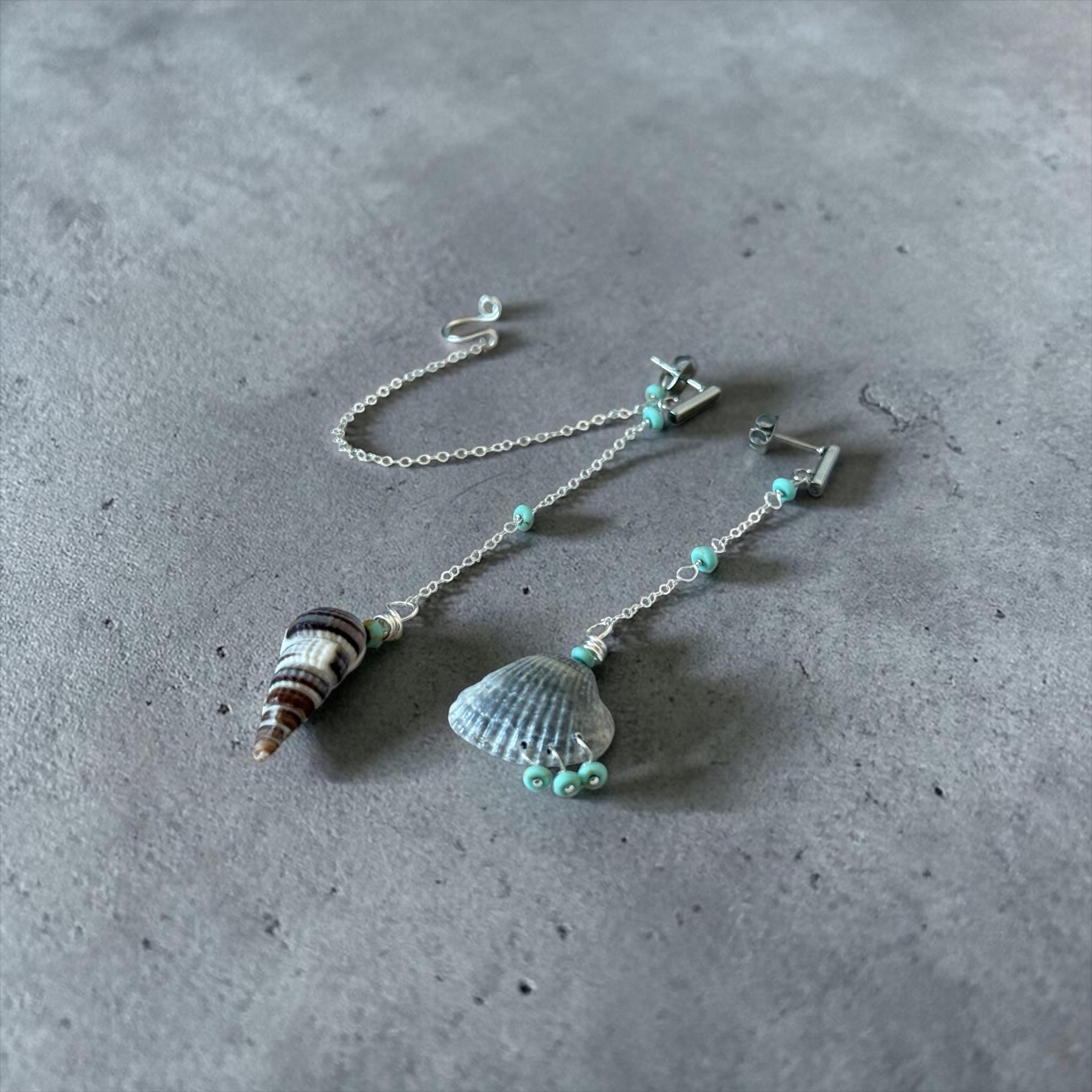 Tidal Muse Chain Drop Earrings