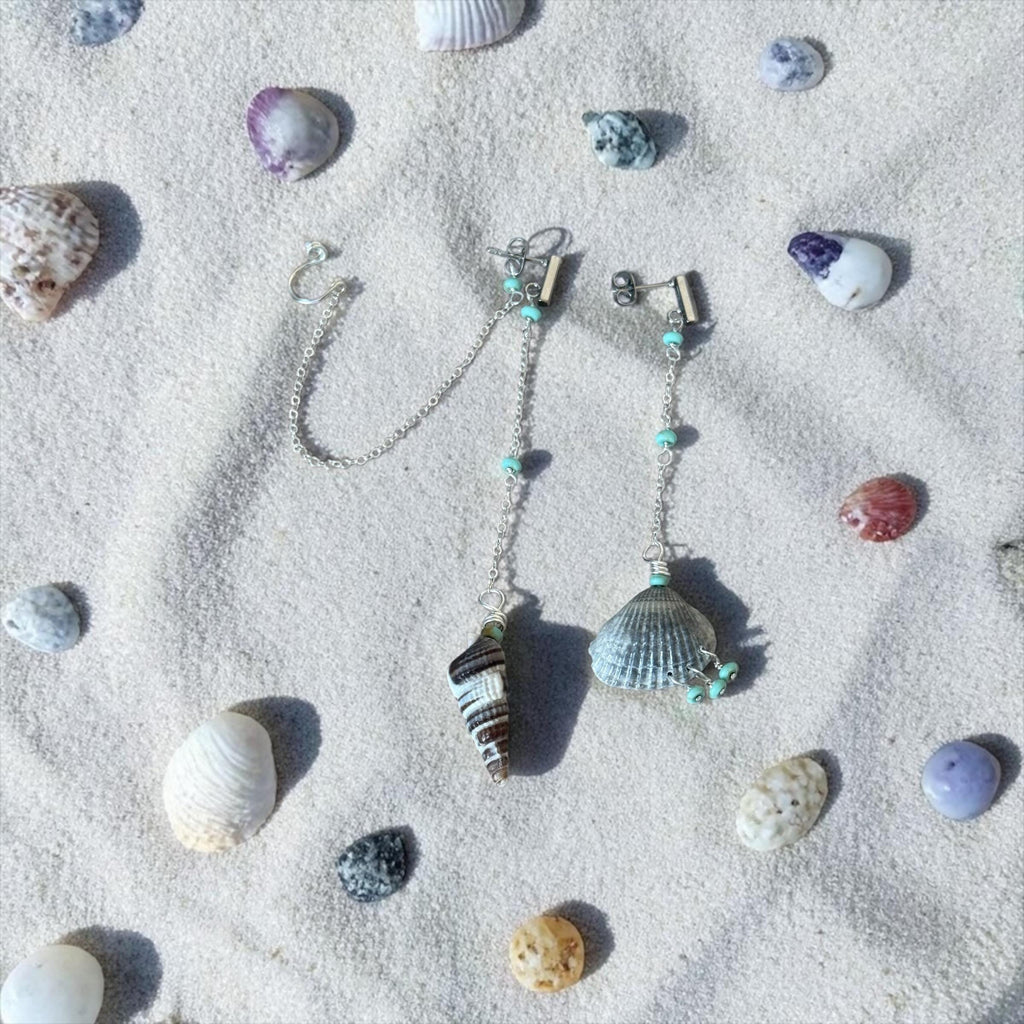 Tidal Muse Chain Drop Earrings