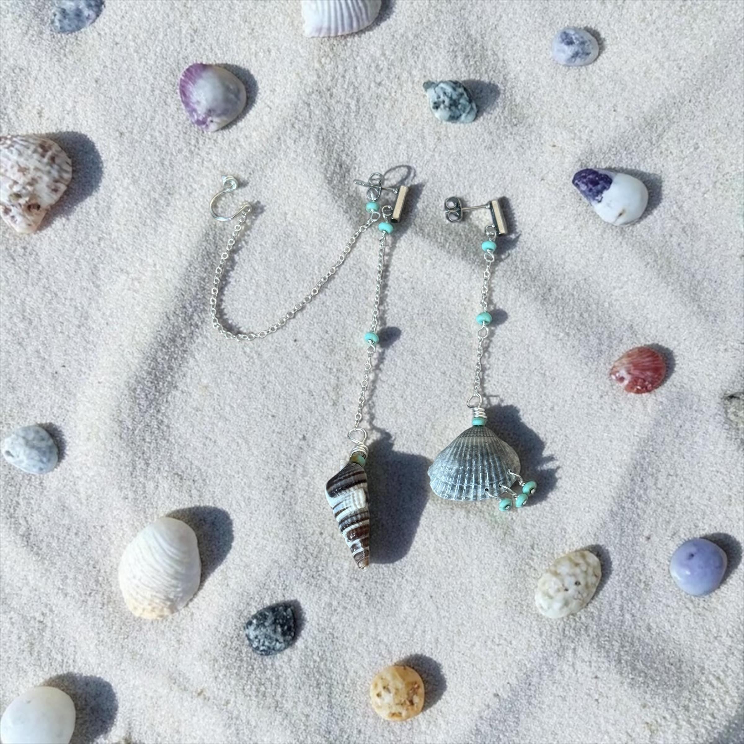 Tidal Muse Chain Drop Earrings