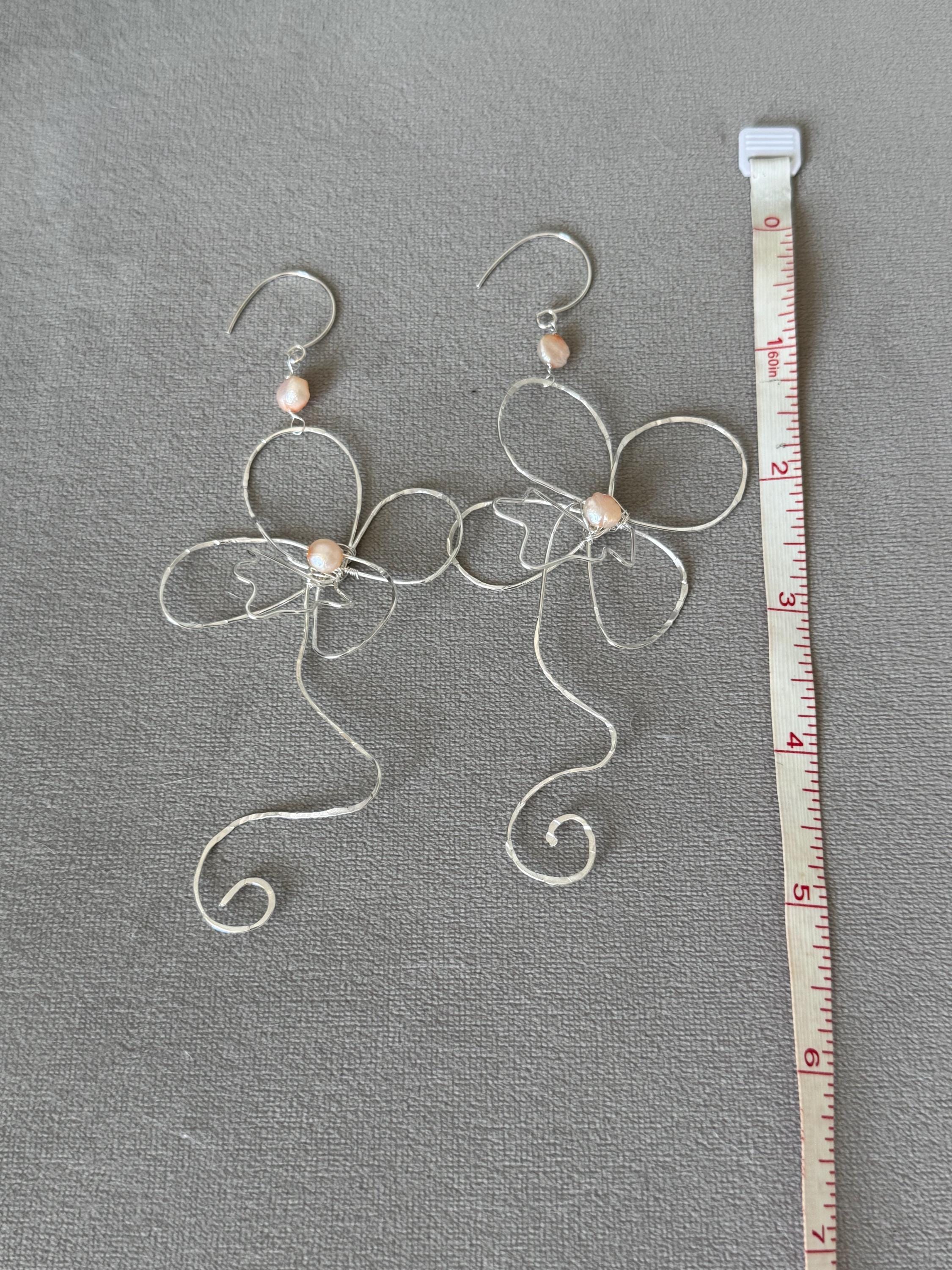 Silver Orchid Architect Earrings