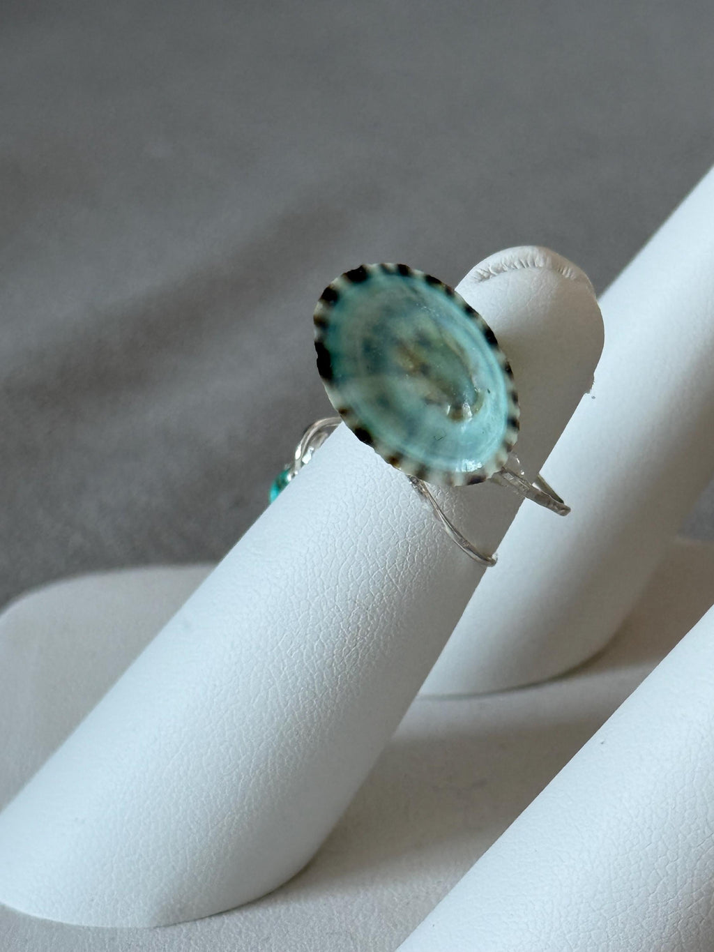 Tidepool Edge Opihi Hammered Wrap Ring