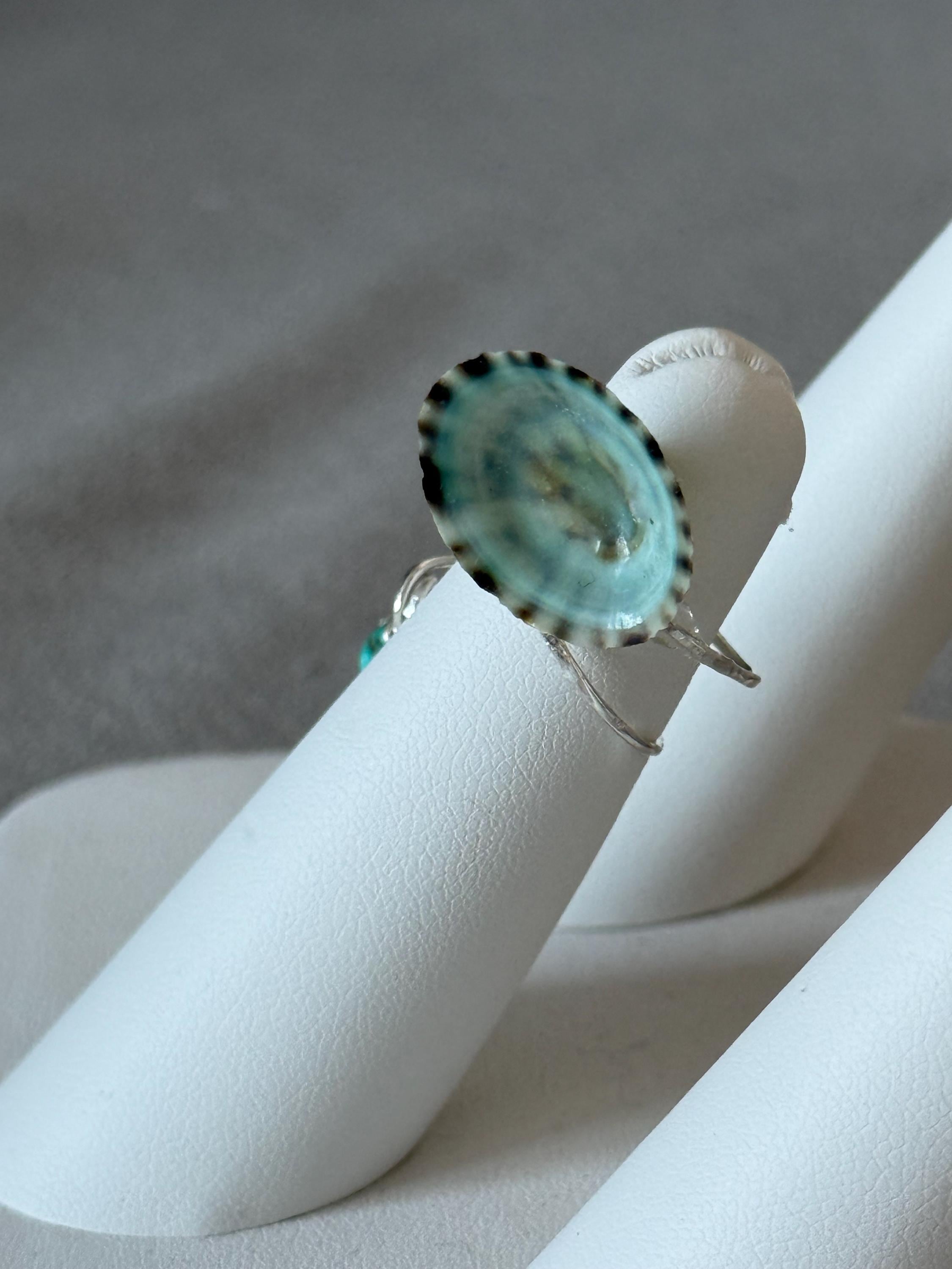 Tidepool Edge Opihi Hammered Wrap Ring