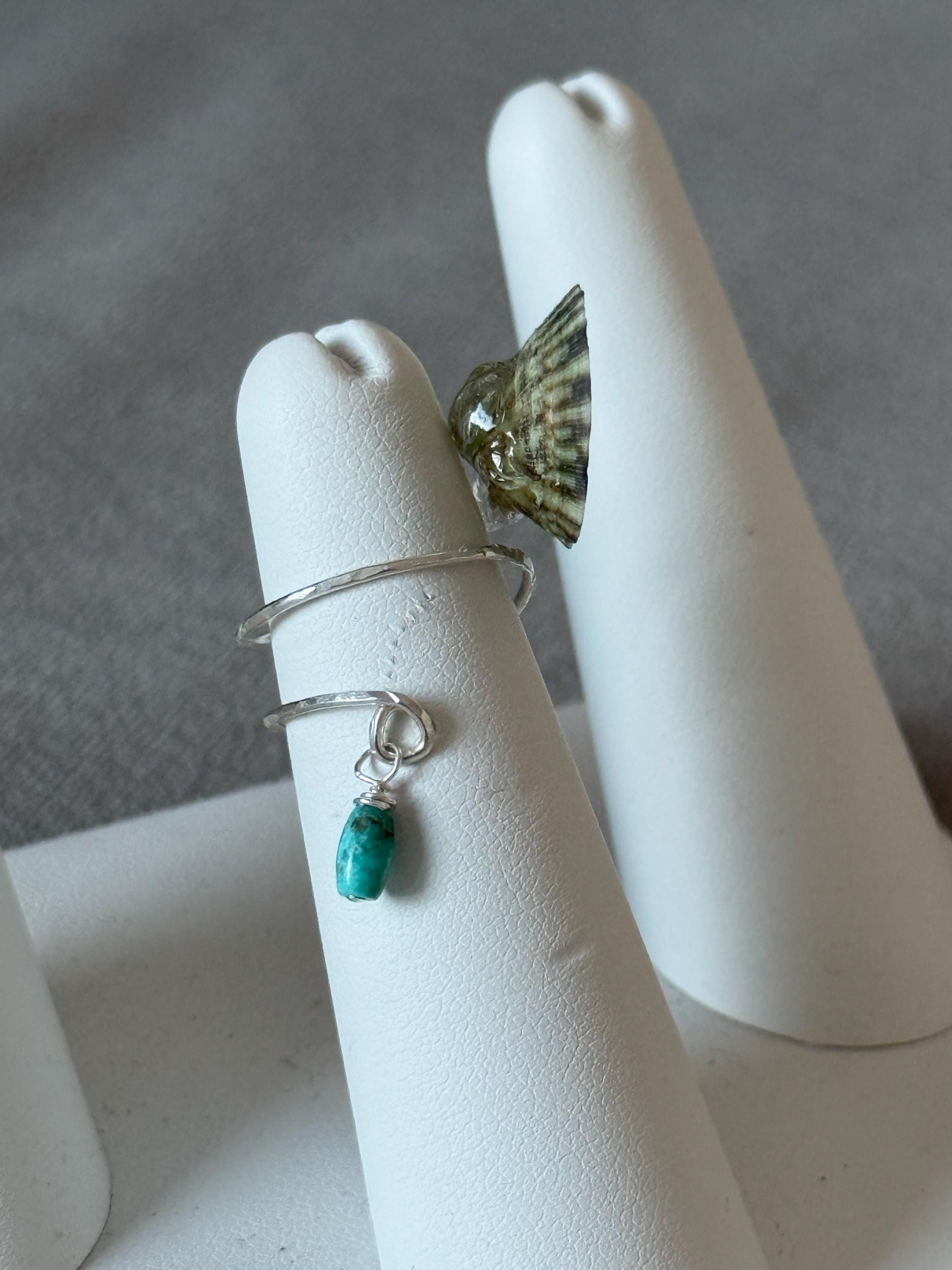 Tidepool Edge Opihi Hammered Wrap Ring