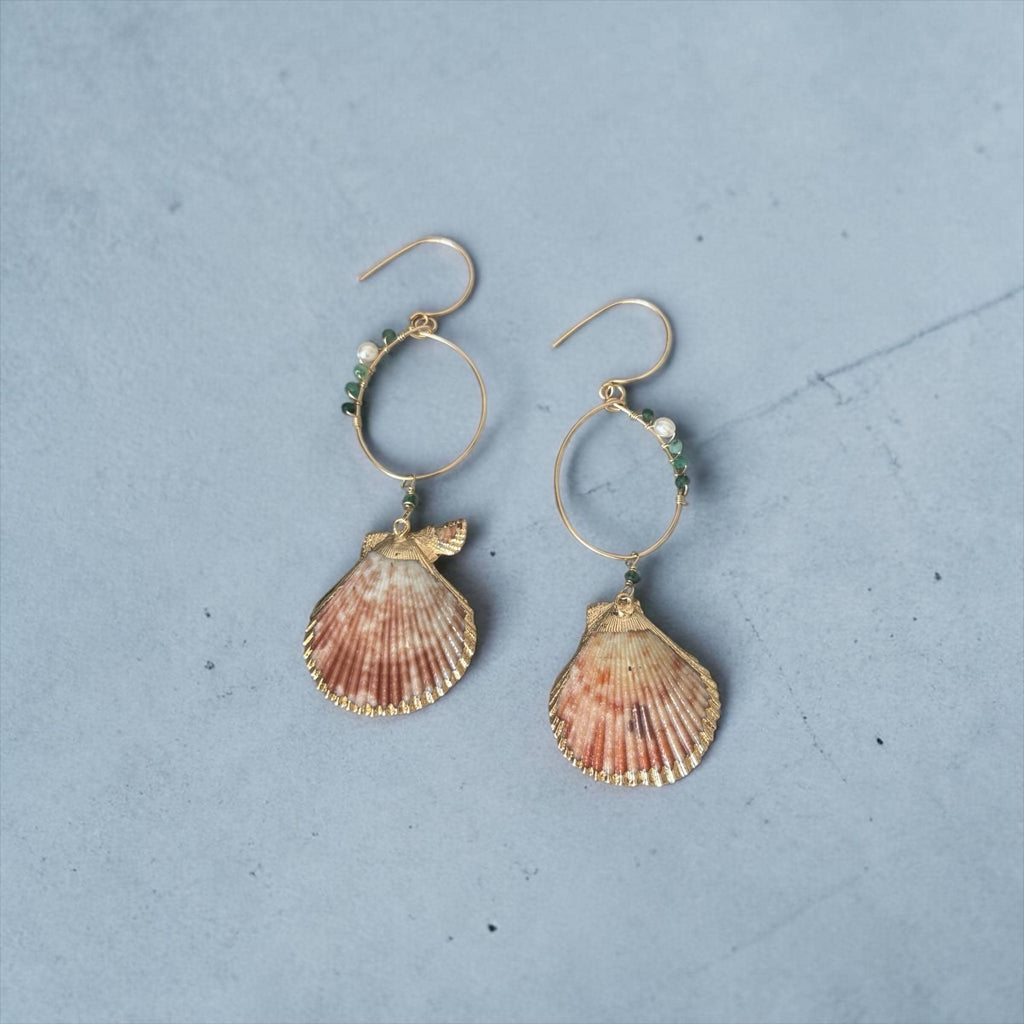 Tidebound Siren Hoop Earrings
