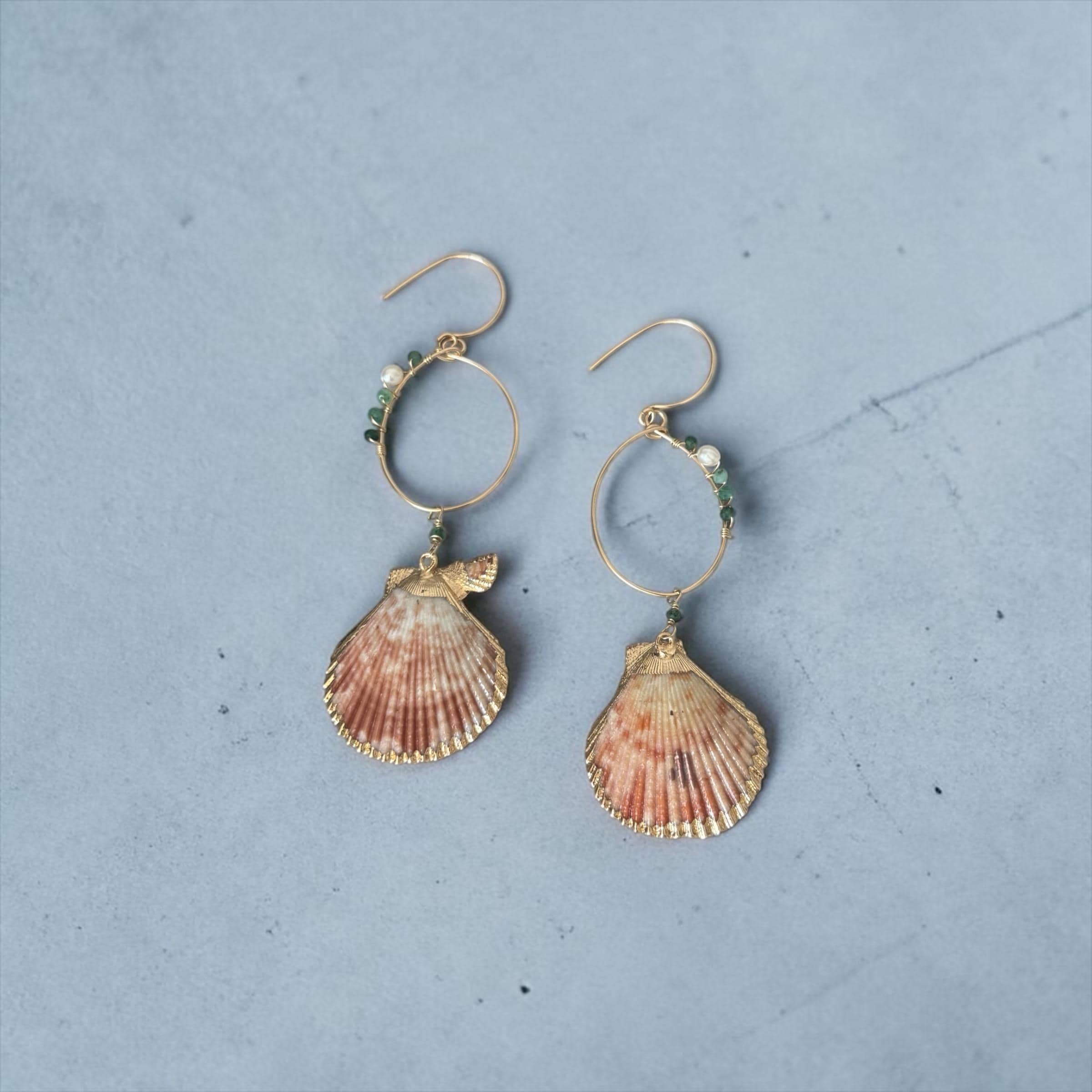 Tidebound Siren Hoop Earrings